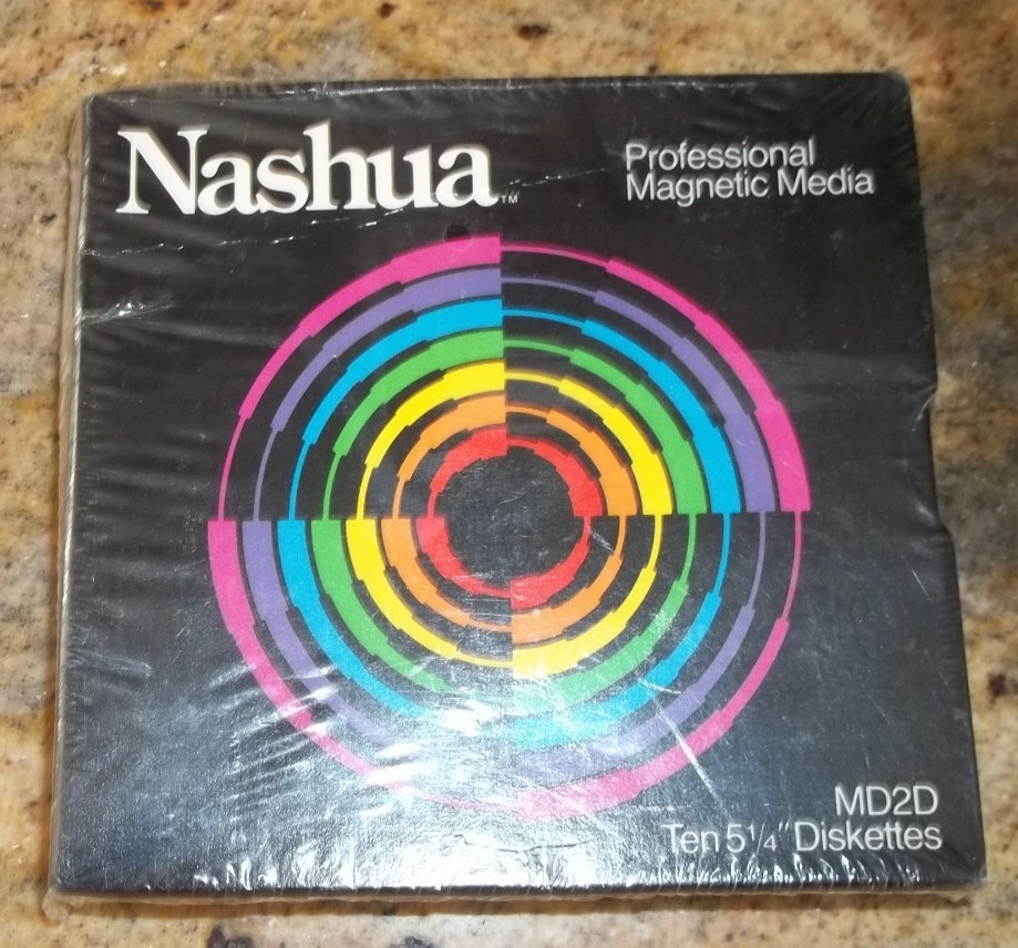 Nashua Magnetic Media Ten 8" Diskettes Floppy Disks in Box -NEW SEALED-NK21