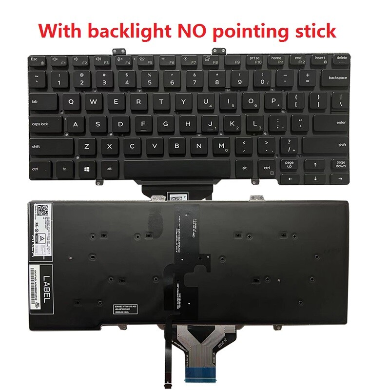 NEW US Laptop Keyboard for Dell Latitude 5400 5401 5410 5411 7400 7410 Keyboard