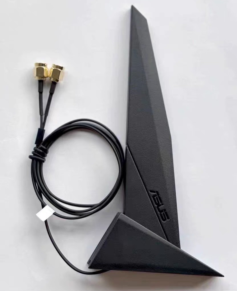 ASUS High Gain 9dBi WiFi6E/6/5 Motherboard Antenna Black RP-SMA Connector 80cm