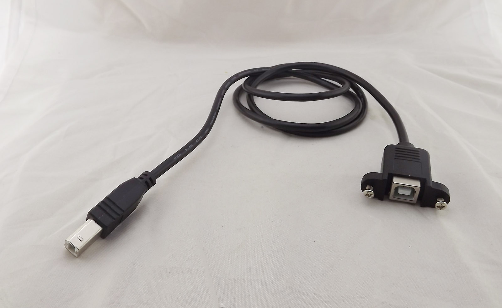 10x USB 2.0 B Female Socket Panel Mount To B Male Printer Extension Cable 1m 3FT