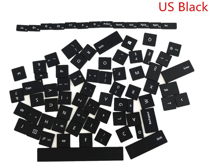 Original  for Surface Laptop 3 Laptop 4 1868 1953 US Key cap Black 13.5inch  15'
