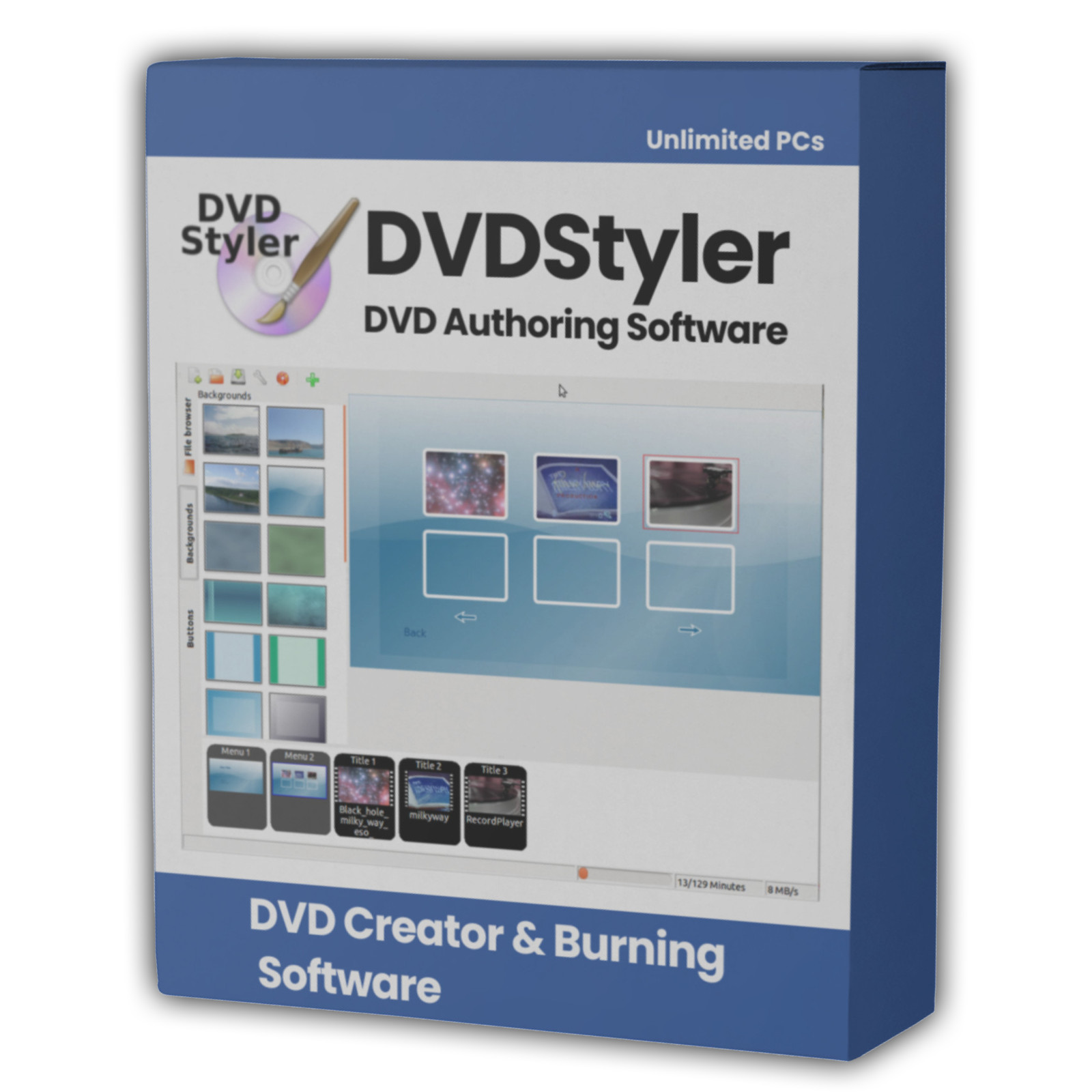 Ultimate DVDStyler Pack (DVD Authoring & Menus) (Windows + MacOS ) (USB or DVD)