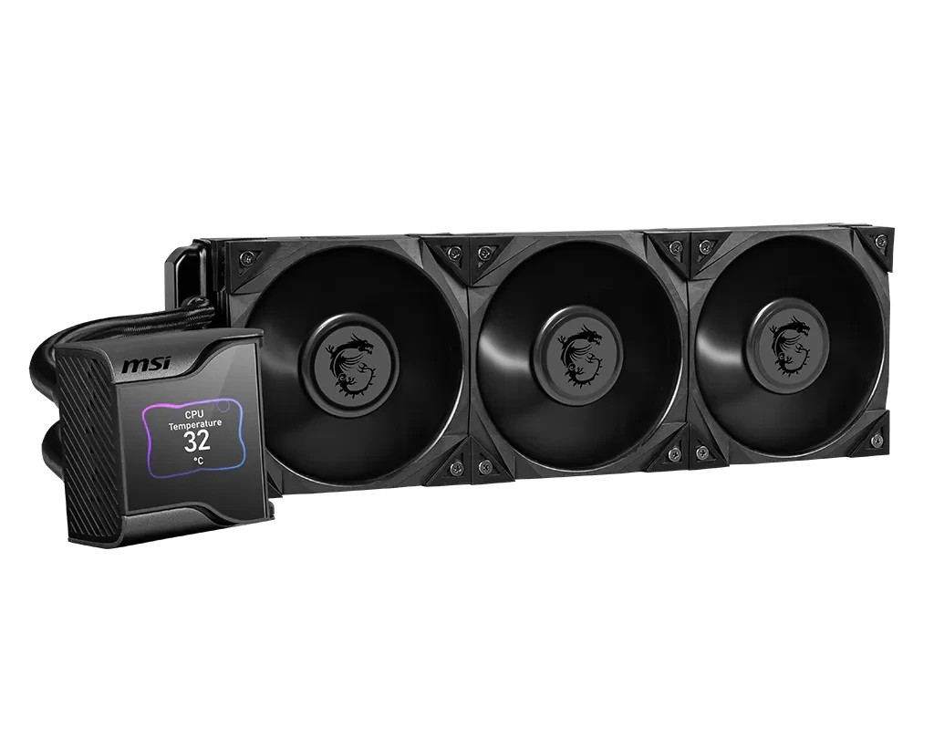MSI MEG CORELIQUID S360 Triple 120mm Fans 2.4inch LCD AIO Liquid CPU Cooler