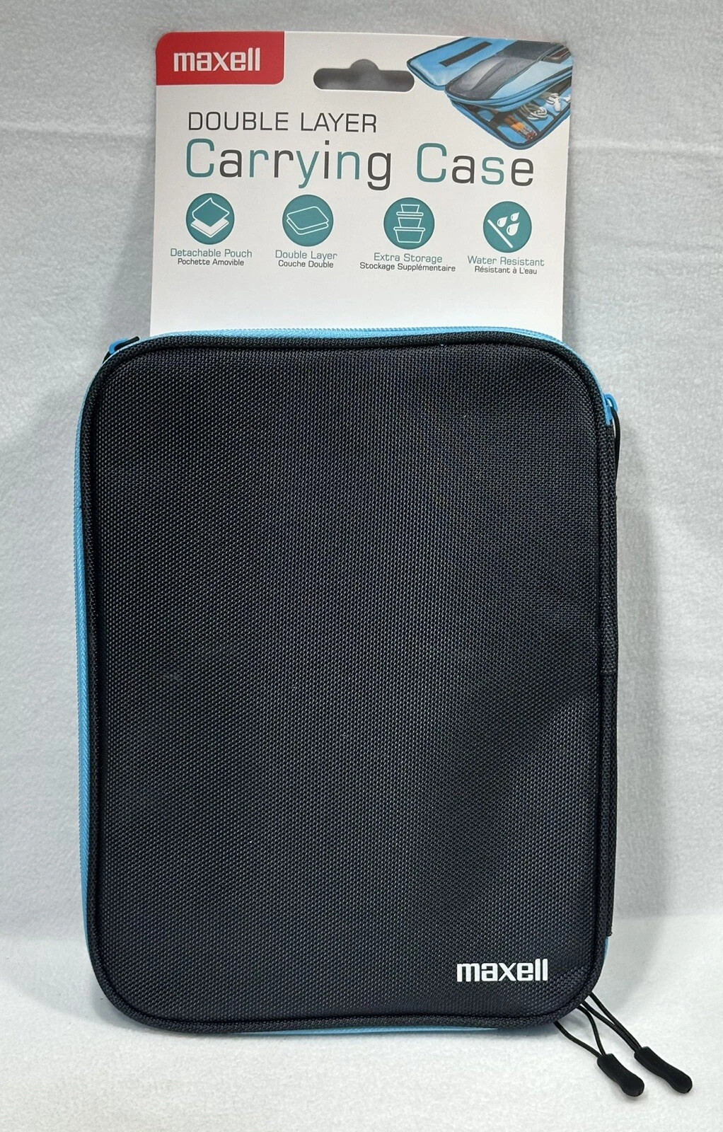Art Supply Carrying Case with Removable Pouch - Maxell Double Layer