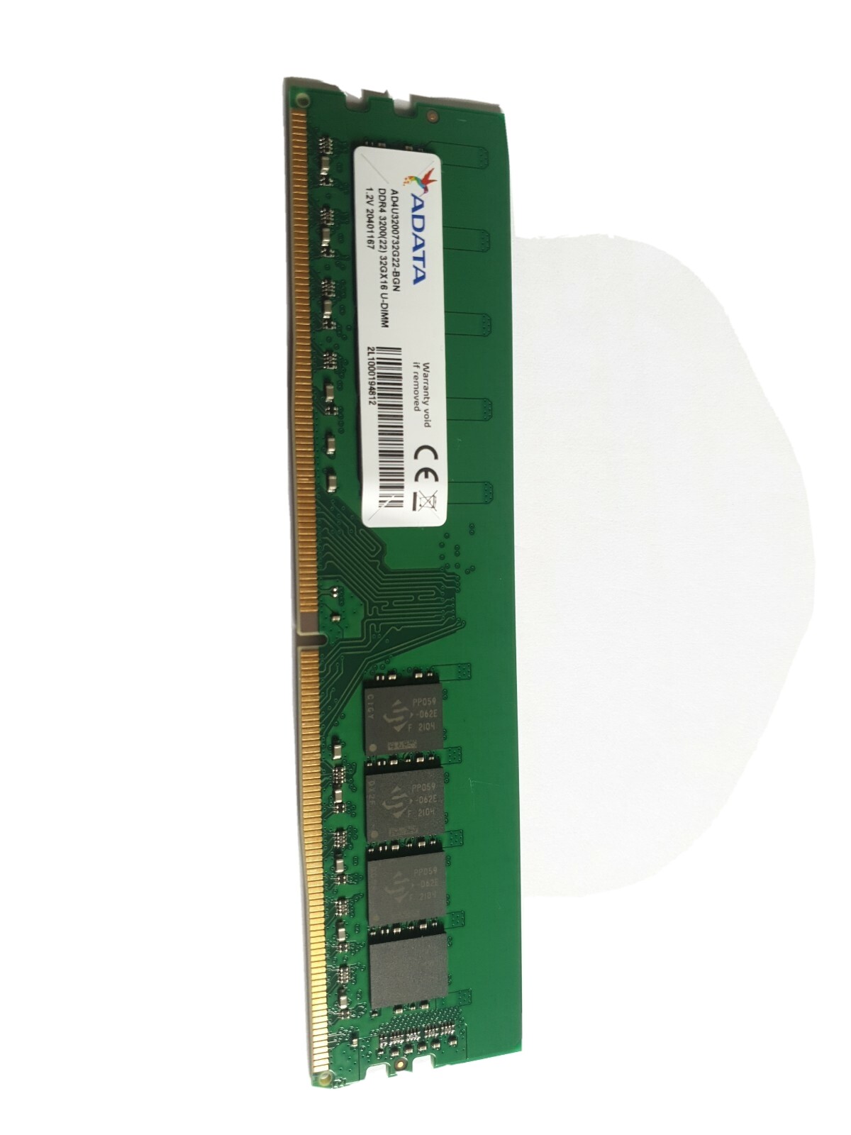 ADATA 32GB PC4-25600 (DDR4-3200) Memory (AD4U3200732G22BADZ)