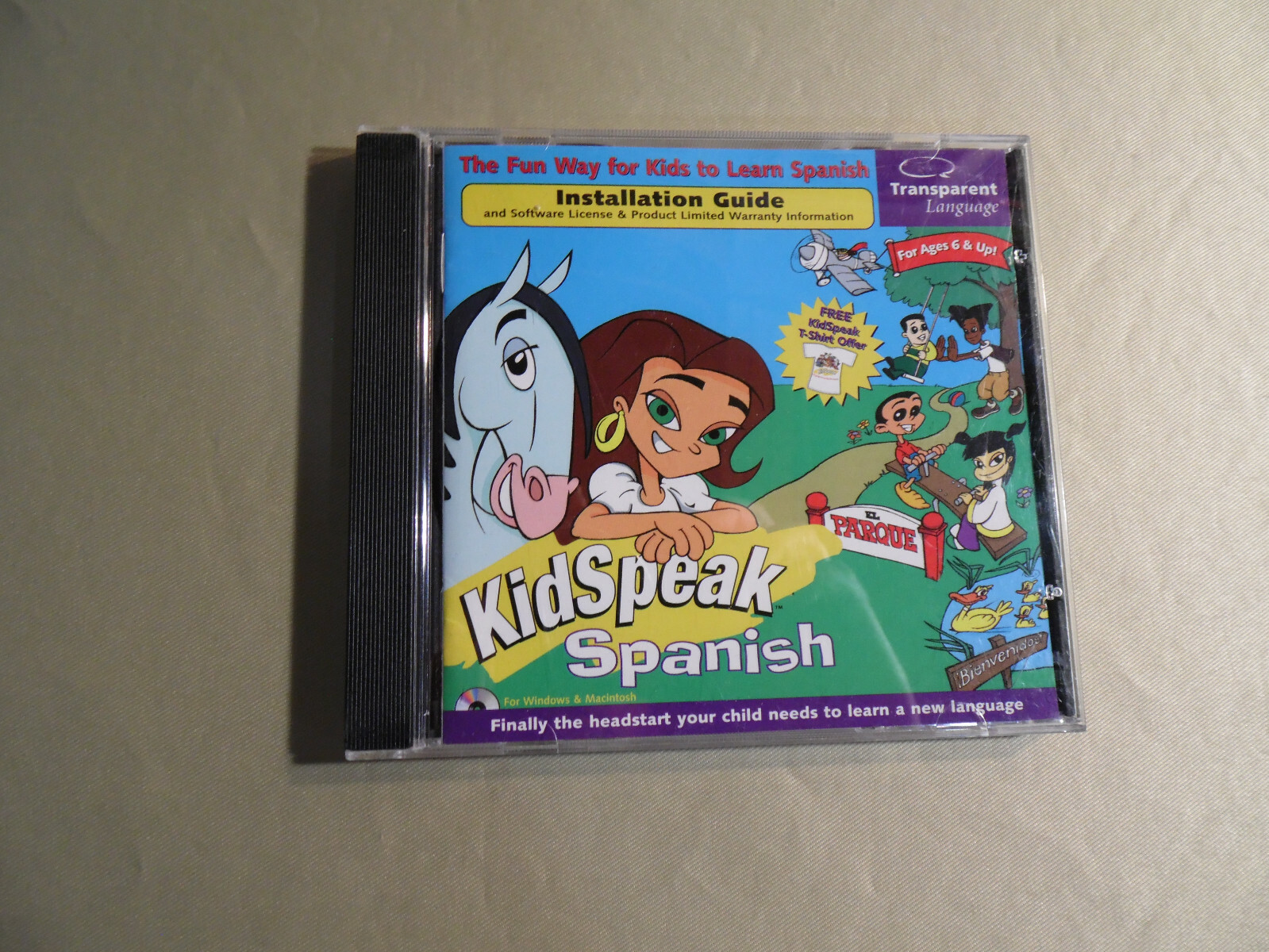 Kidspeak Spanish (Used PC CD-Rom) Free Domestic Shipping