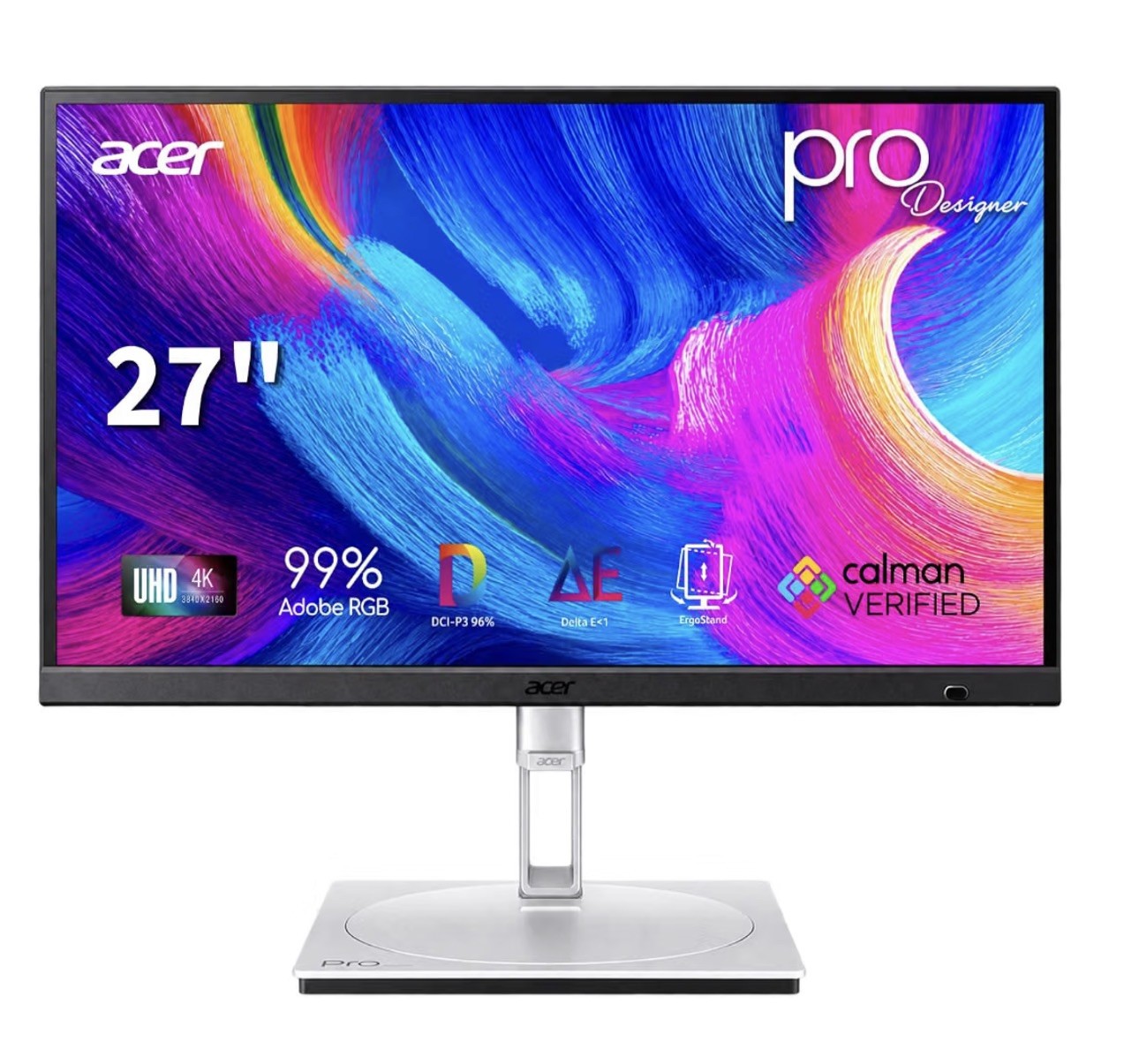 Acer ProDesigner PE270K 27in IPS 4K UHD HDR400 72Hz USB-C HDMI DP up to 144Hz