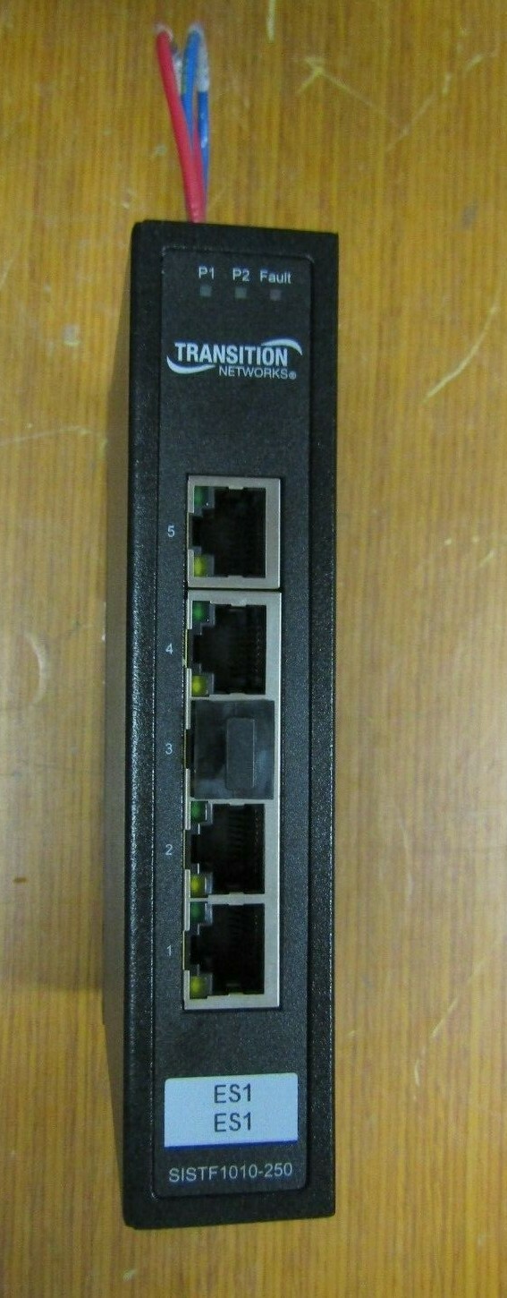 😏 TRANSITION NETWORKS 1 AMP INDUSTRIAL SWITCH SISTF1010-250-LRT