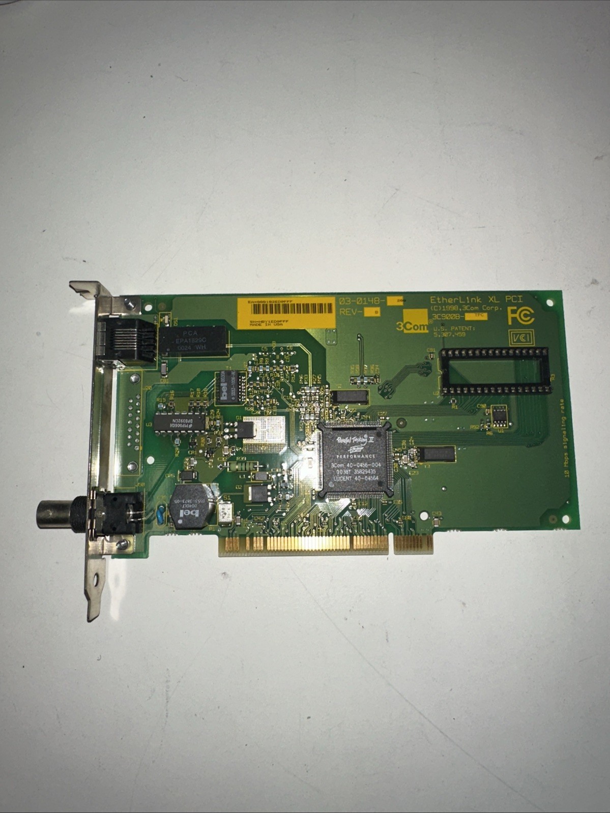 3COM ETHERLINK XL PCI 3C900B-TPC BNC NETWORK CARD ETHERNET LAN CARD 03-0148-200