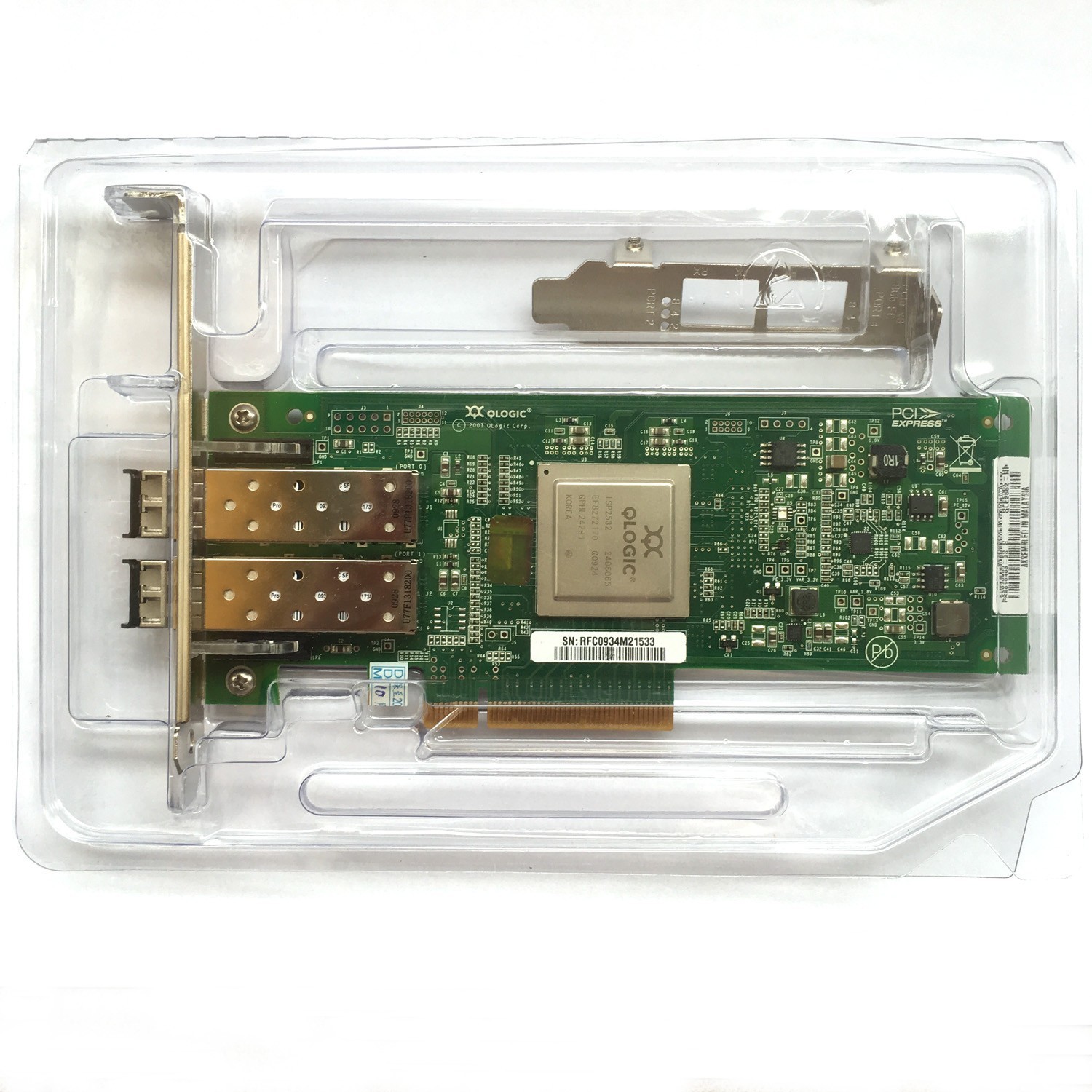 HP AJ764A QLE2562-HP 489191-001 8GB DUAL PORT PCI-e FC HOST BUS HBA 584777-001