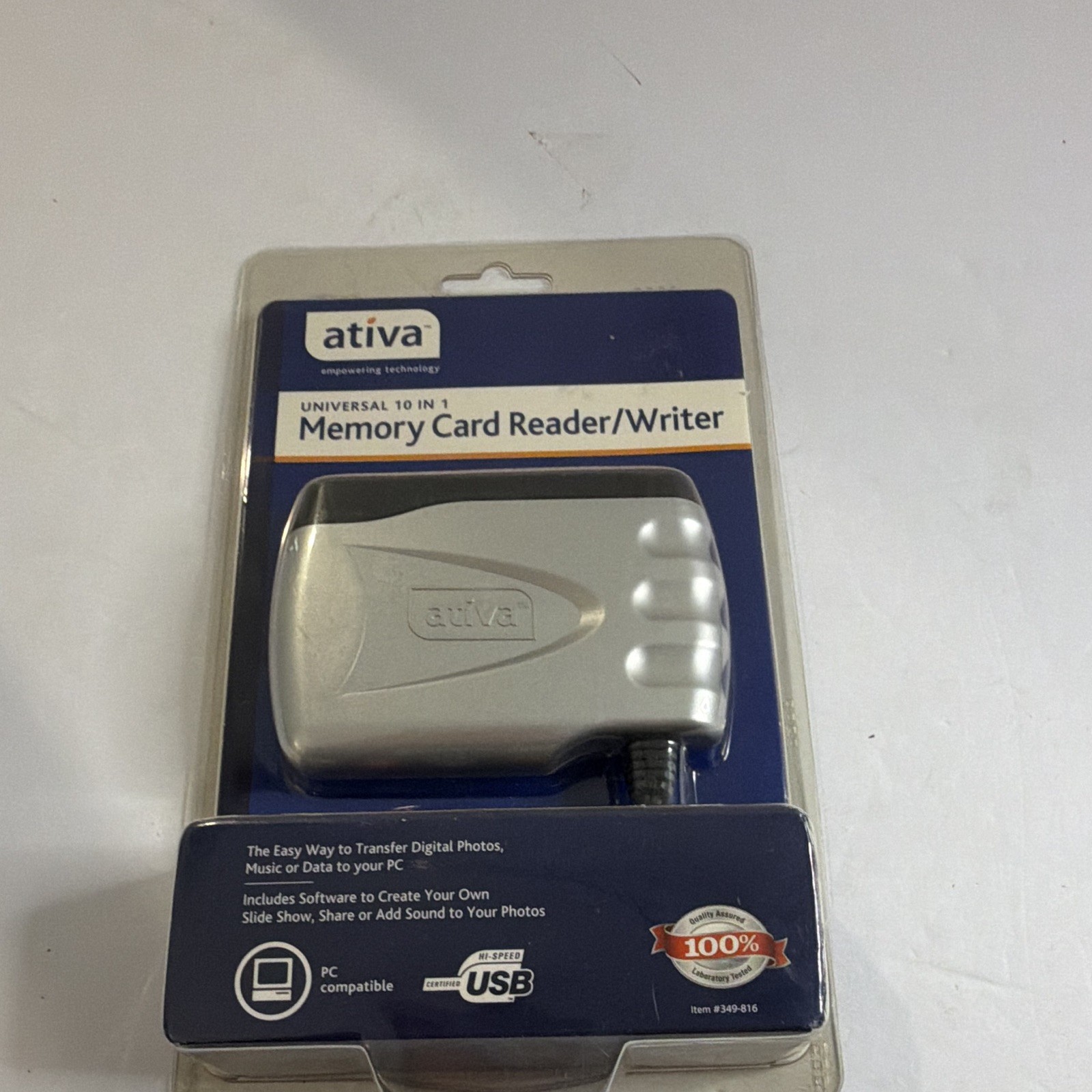 Ativa Universal 10-in-1 USB Multi Card Reader for SD, MMC, Memory Stick