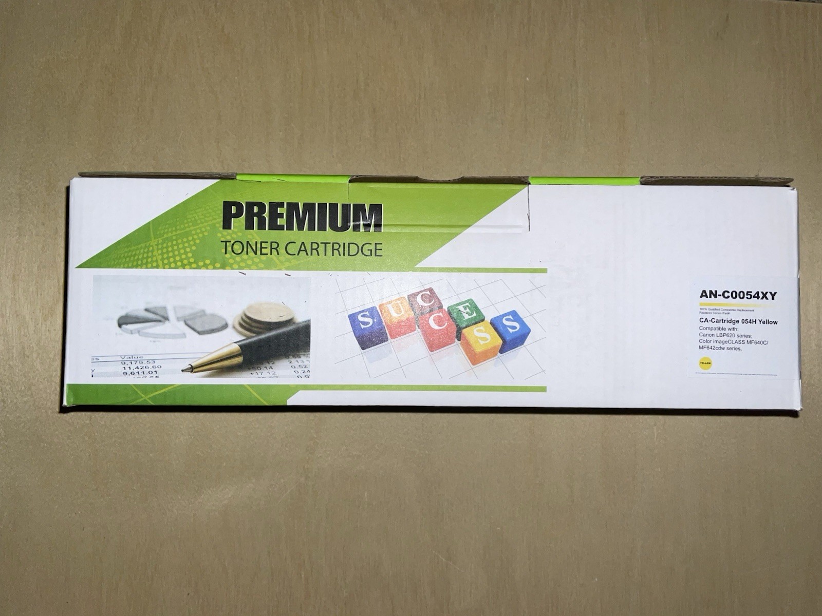 PREMIUM TONER CARTRIDGE AN-C0054XY 054H Yellow