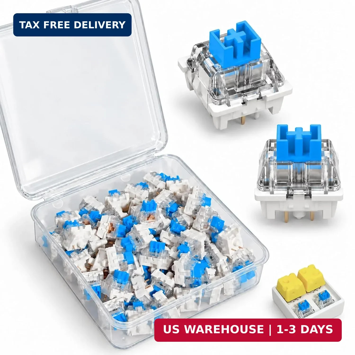 50PCS Mechanical Keyboard Switches for Replacement, DIY & 3D Printed Fidget