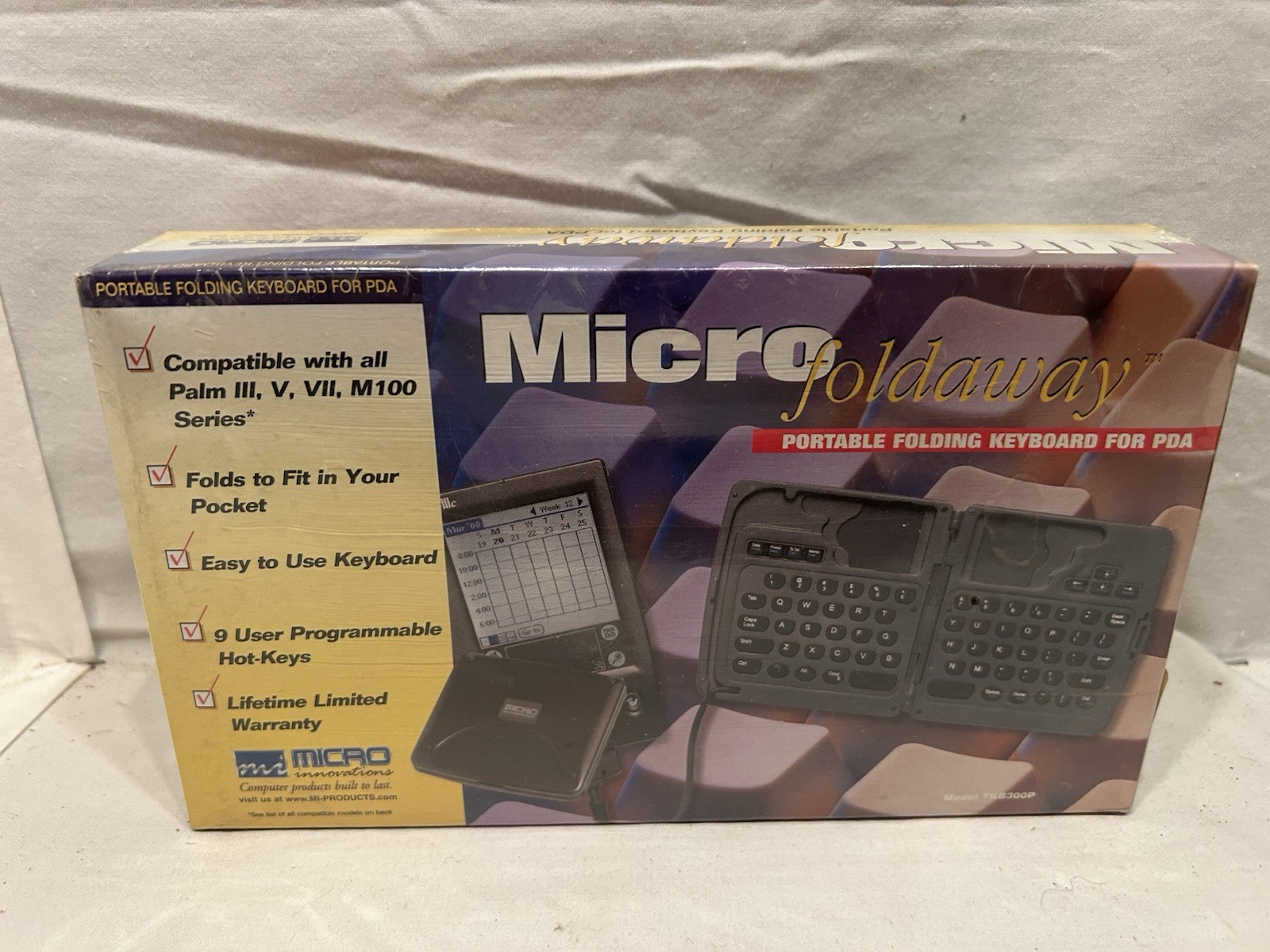 *NEW*Micro Foldaway Portable**Folding Keyboard and Stand for PDA*
