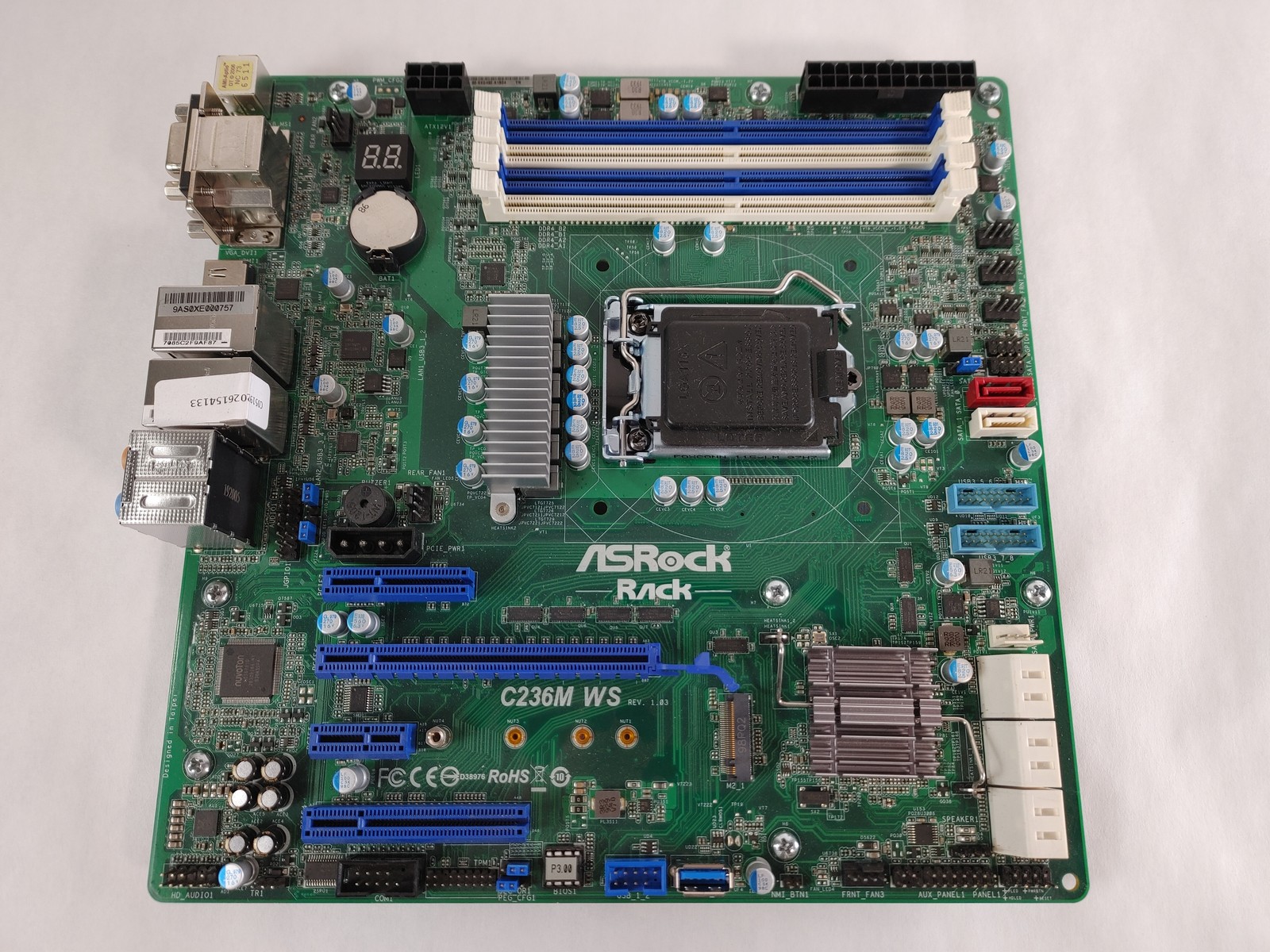 ASRock C236M WS Intel LGA 1151 DDR4 Desktop Motherboard
