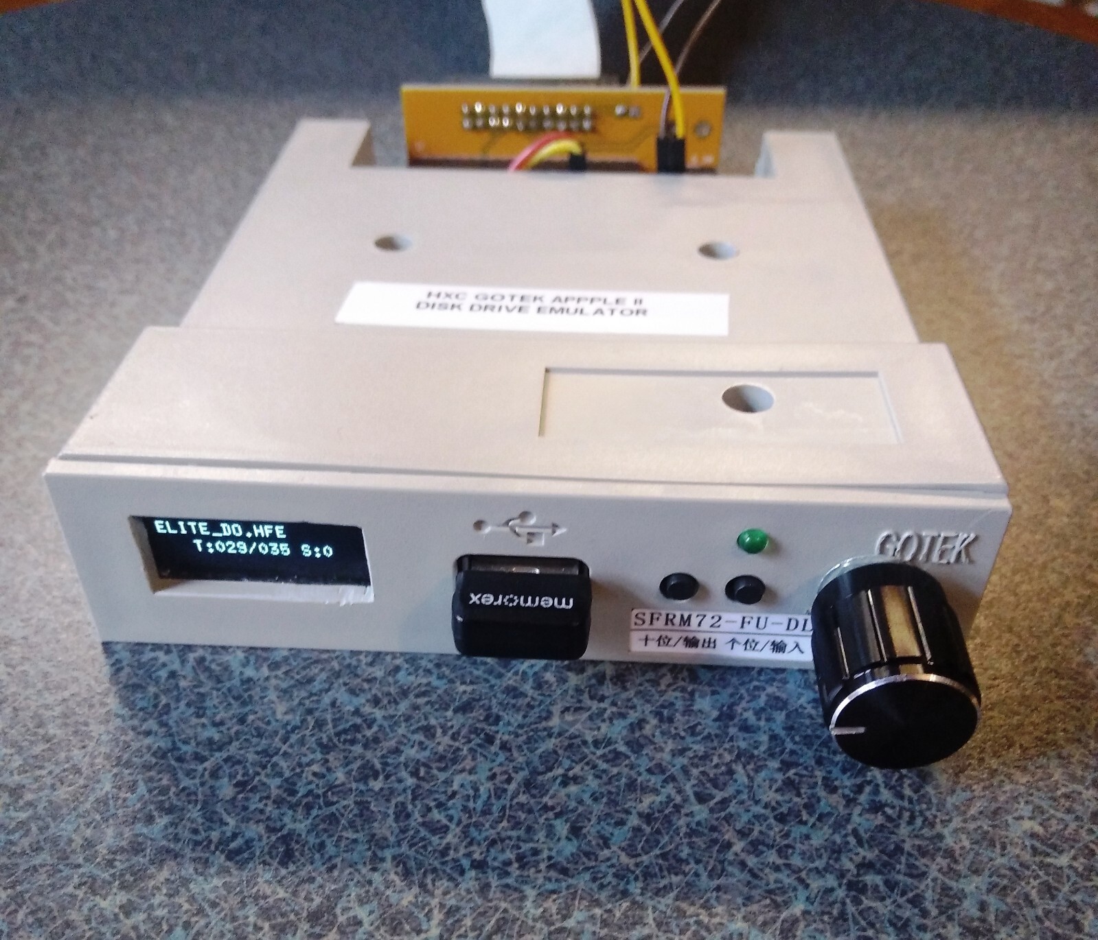 Apple II Gotek Adapter HXC modded goteks w/ Apple II firmware 5.25" Emulation