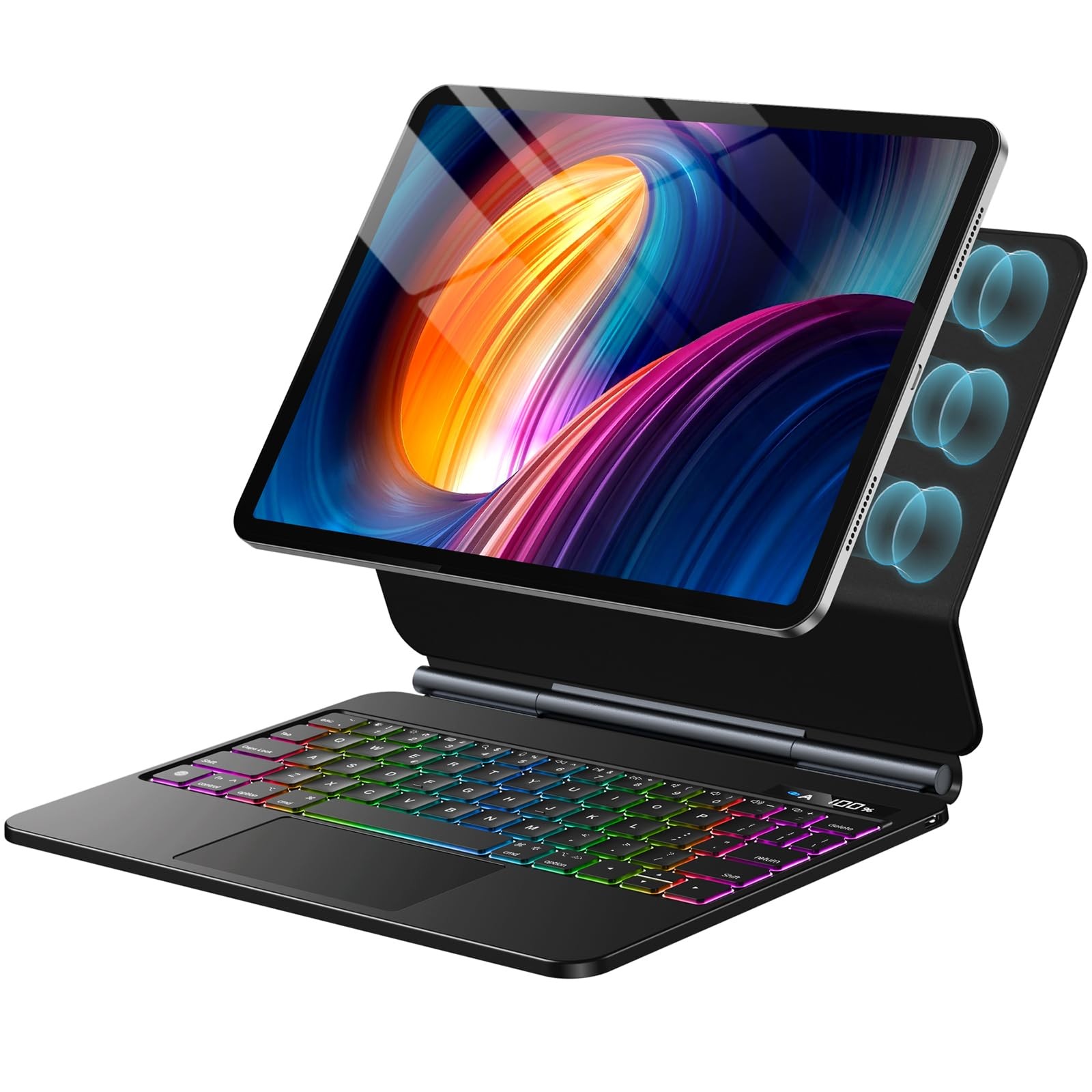 Wenlaty for iPad Air 11 inch Case with Keyboard (M3/M2) 2025/2024, for iPad Pro