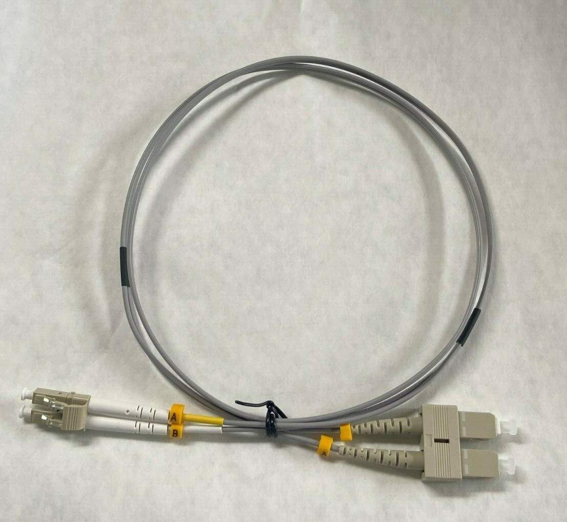 Fiber Optics Patch cord Jumper Om1 62.5/125  Duplex 2mm Gray Jacket LCSC 1M 