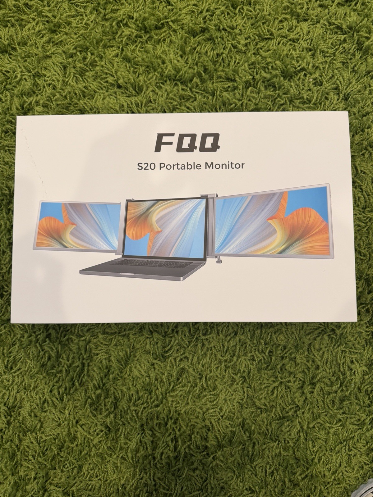 FQQ 15.4" Triple Portable Monitor- 1080P FHD IPS Laptop ScreenExtender- S20