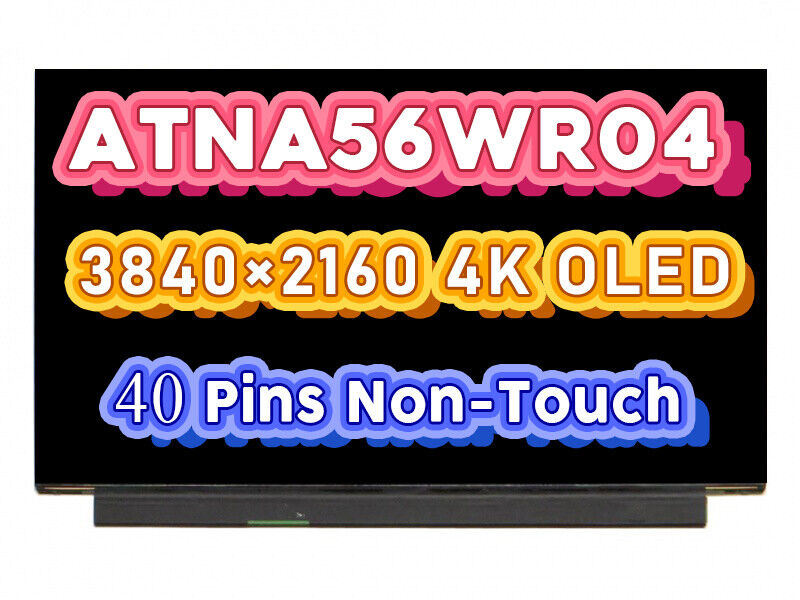 ATNA56WR04-0 DPN 0XCKGD 0HHFM 4K Laptop OLED Screen Display Panel EDP NO-Touch
