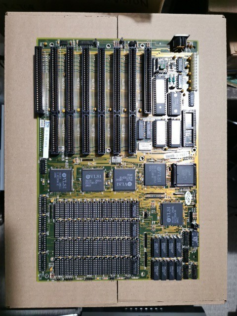 Siemens Intel 286-12 motherboard 1mb DRAM AMI BIOS 1989 VLSI Chip Retro Everdata