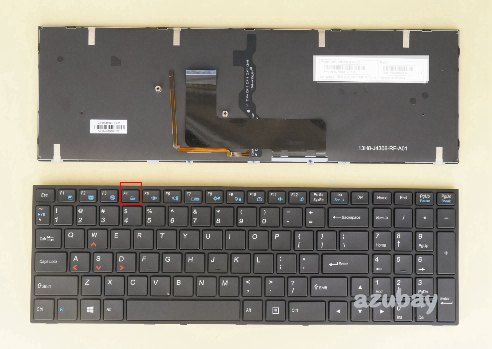 Keyboard for Clevo P65xSE P65xSG P670RG P670SA P670SE P670SG P671SA, Hasee Z6 Z7