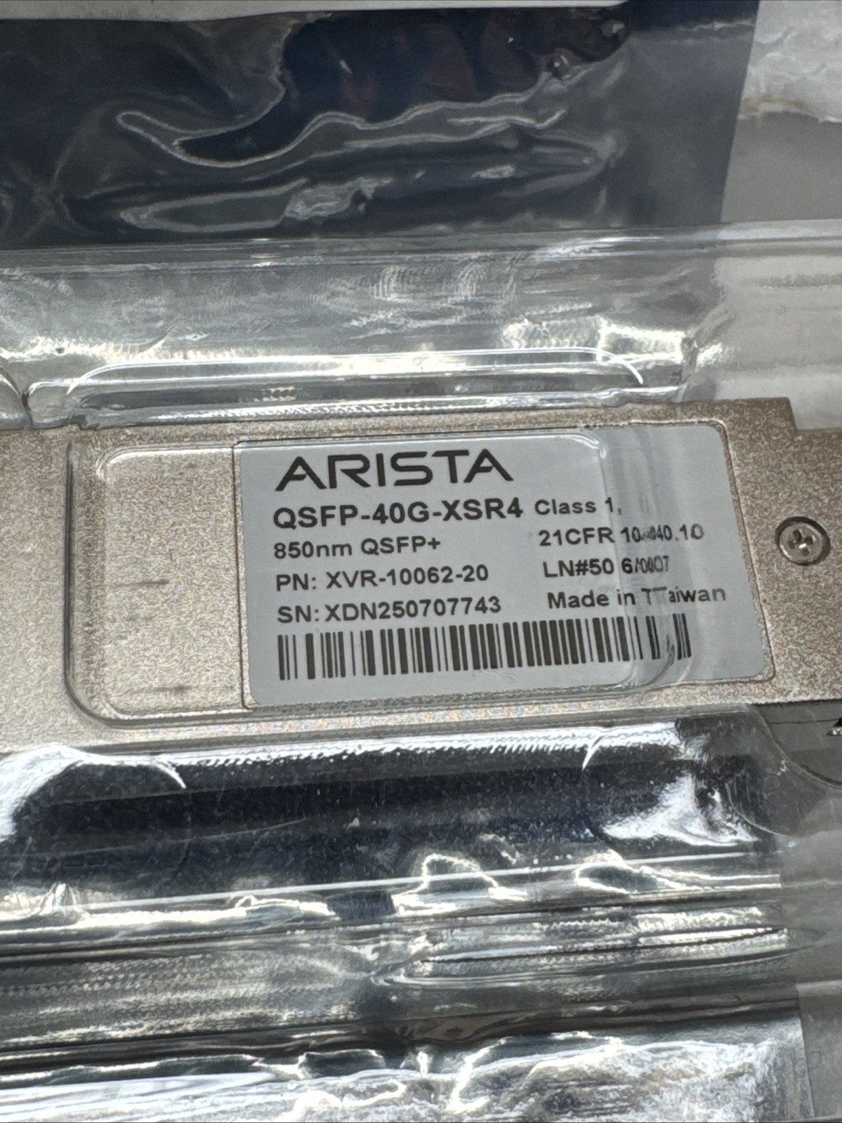 Arista QSFP-40G-XSR4 40GBASE-XSR4 850nm MPO QSFP+ Optic Transceiver Module