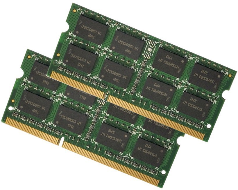 Micron 2GB (2 x 1GB) DDR3 1066 DIMM PC3-8500S MTBJSF12864HY Laptop RAM