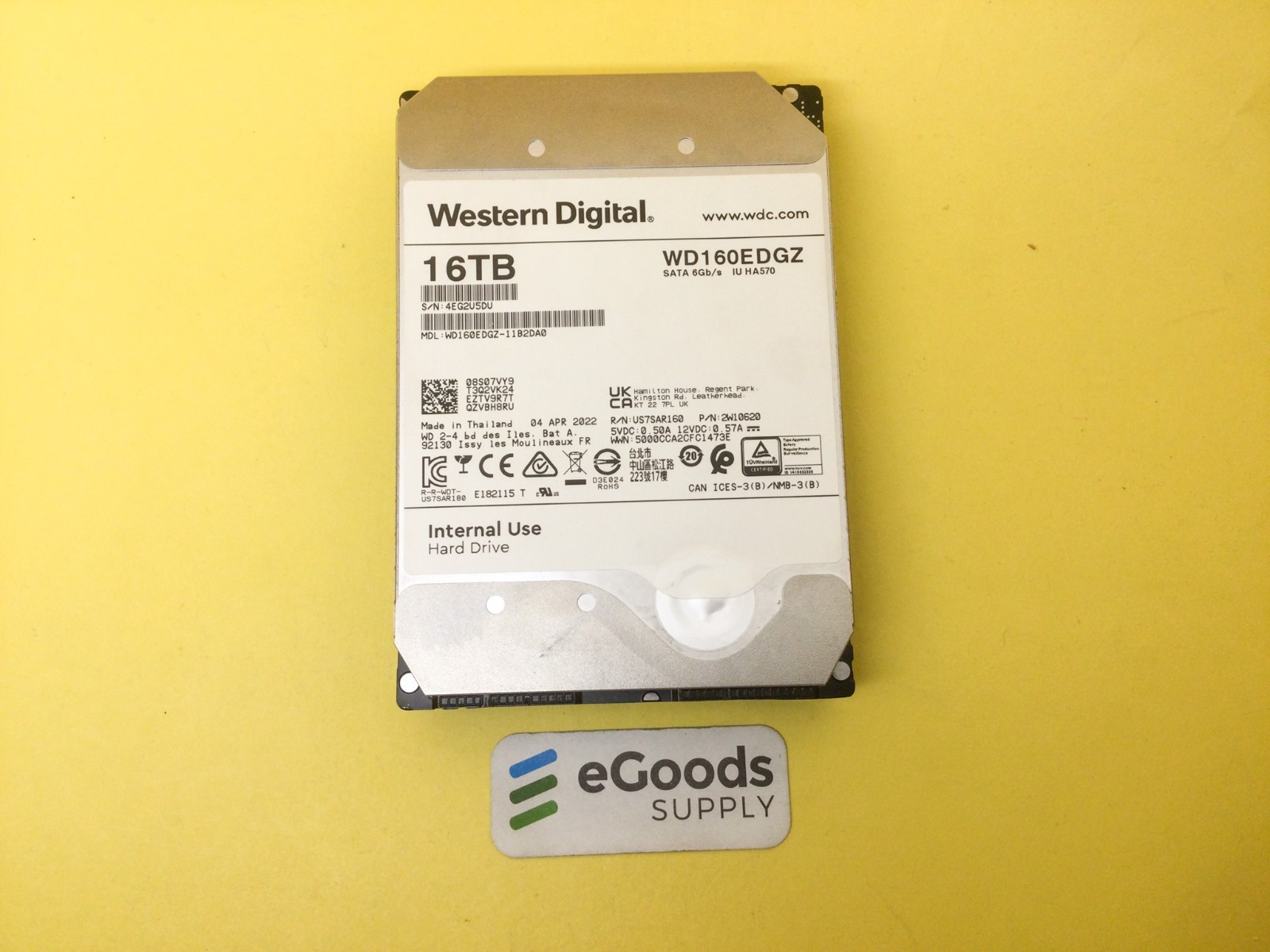 WD160EDGZ WD 16TB 7200RPM SATA 6.0Gb/s 3.5" Internal HDD