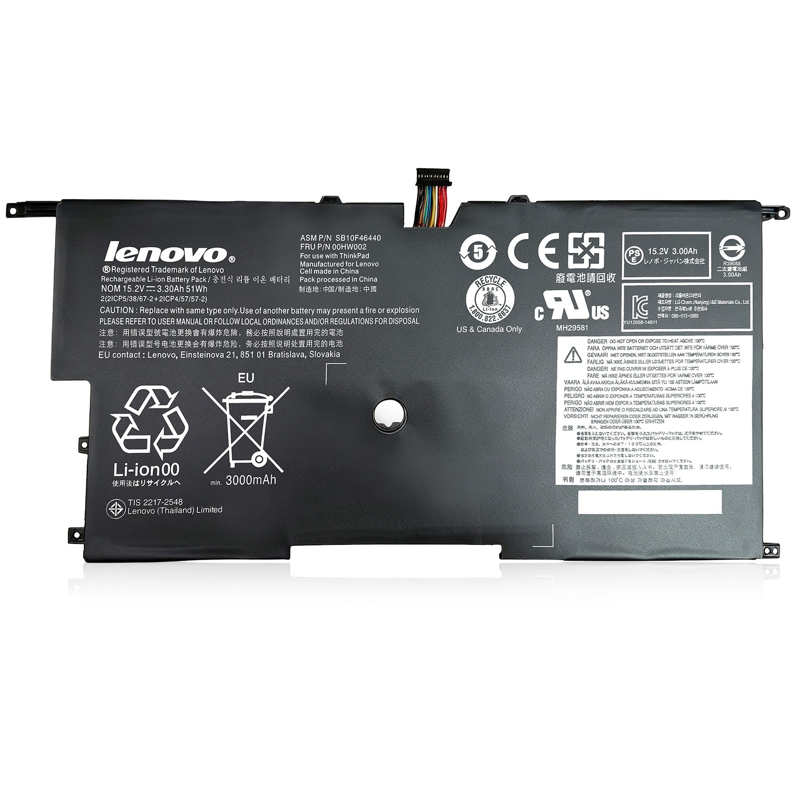 OEM Genuine 00HW002 00HW003 Battery for ThinkPad X1 Carbon gen 3 (3rd) 2015