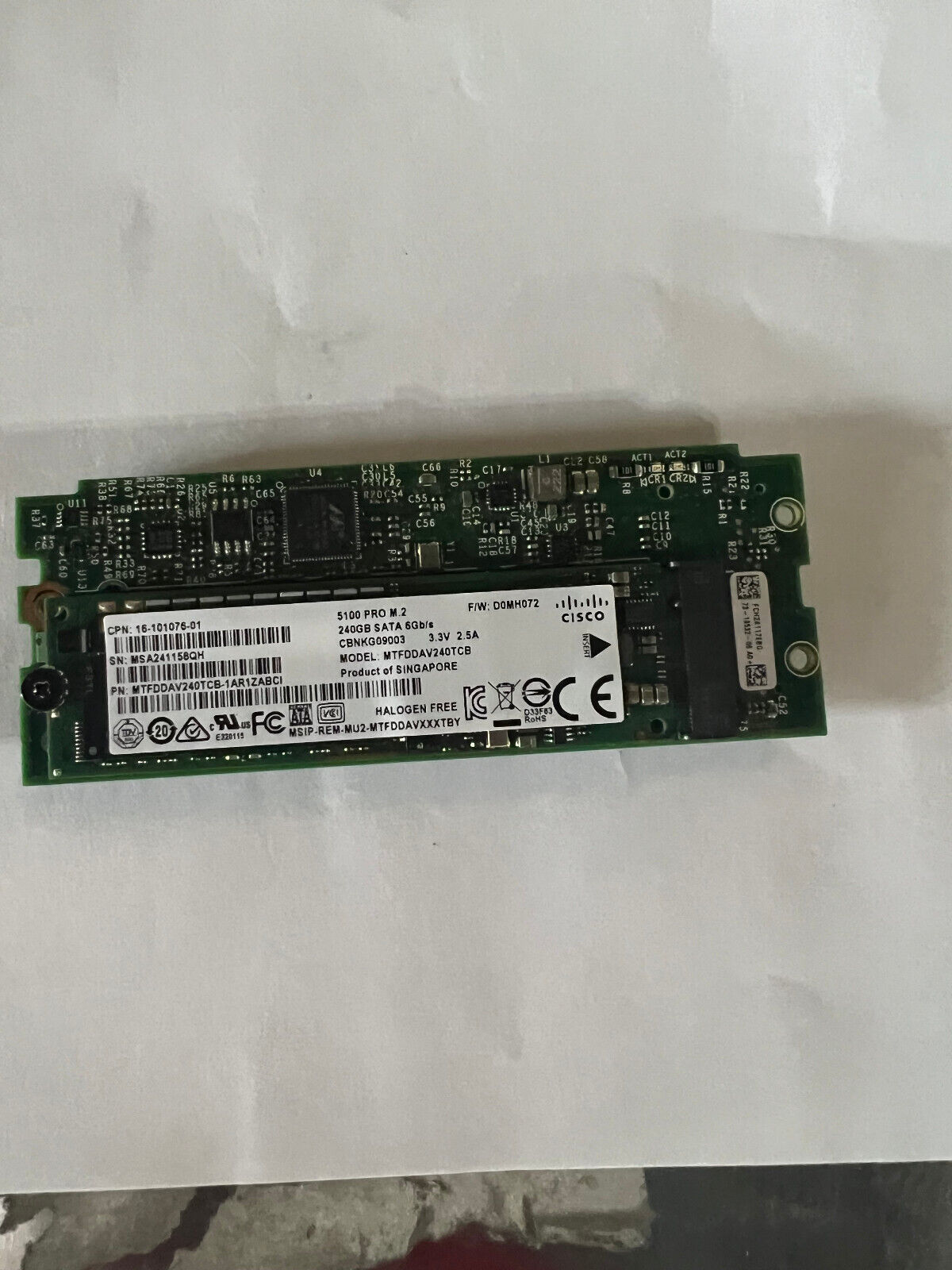 Cisco Dual M.2 SSD Blade Card + 2x 240GB UCS B200 M5 (73-17926-05/16-101076-01)