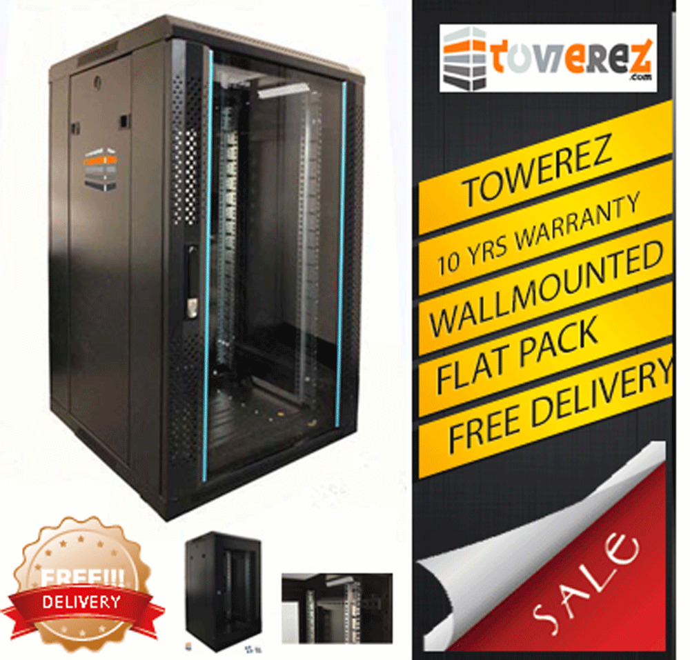 15U SERVER RACK DATA NETWORK CABINET  19 INCH 600 (W) x450 (D) x 800 (H)flatpack