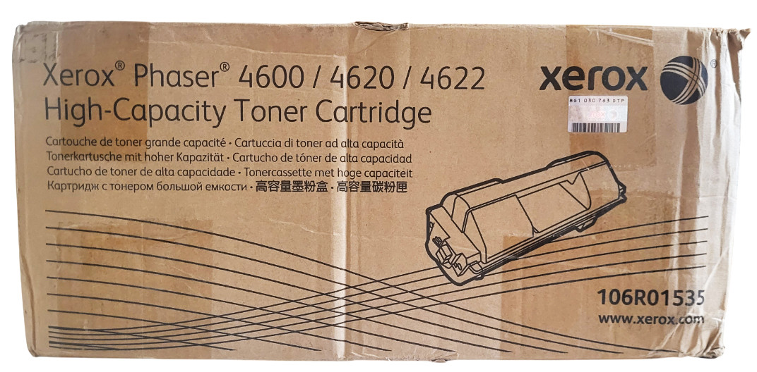 Xerox 106R01535 Phaser High Capacity Toner Cartridge New With Open Deformed Box