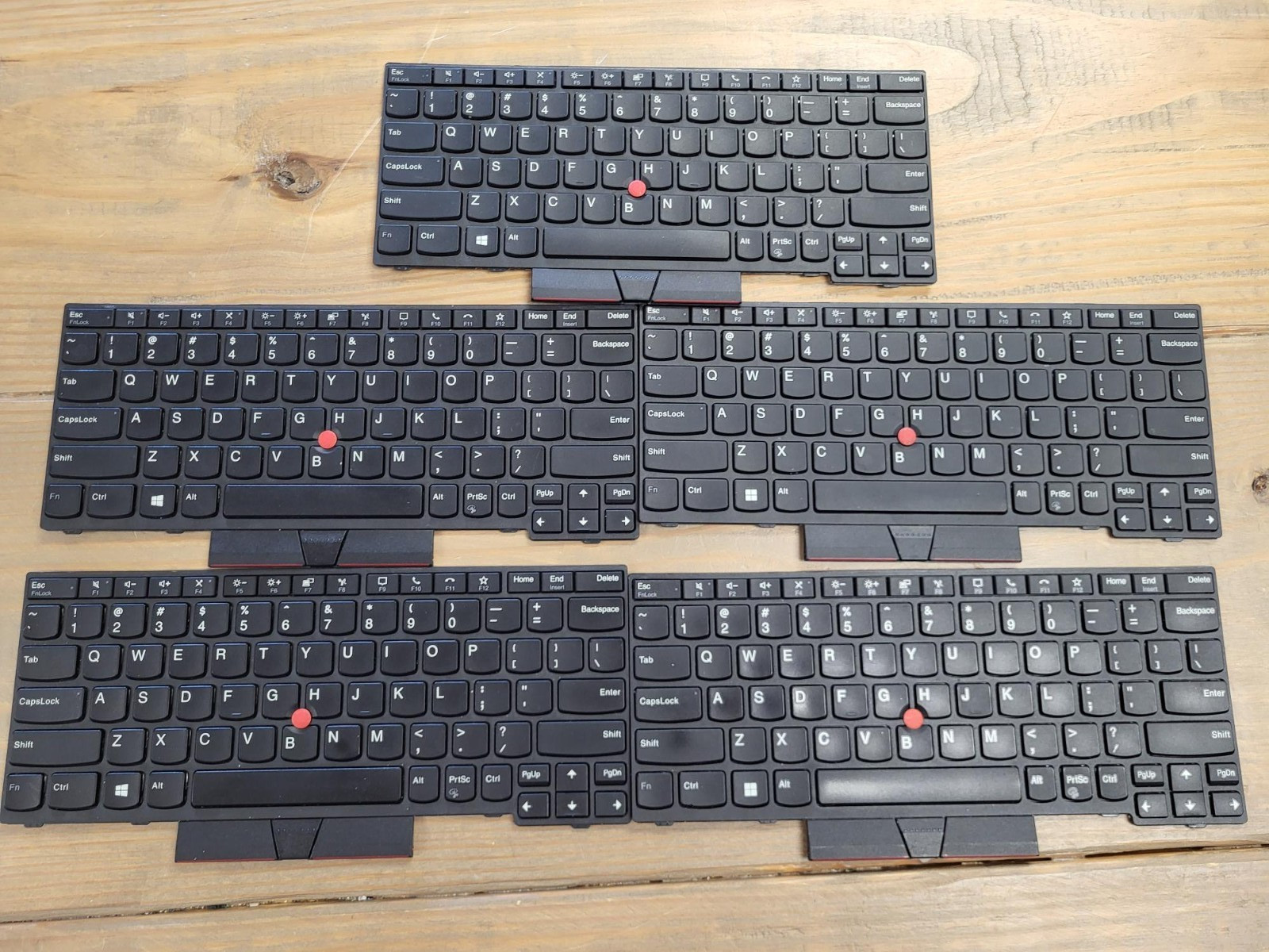Lot of 5 Lenovo L13 Thinkpad Yoga Gen 1 Gen 2 Keyboard NO Backlight 5N20V43001