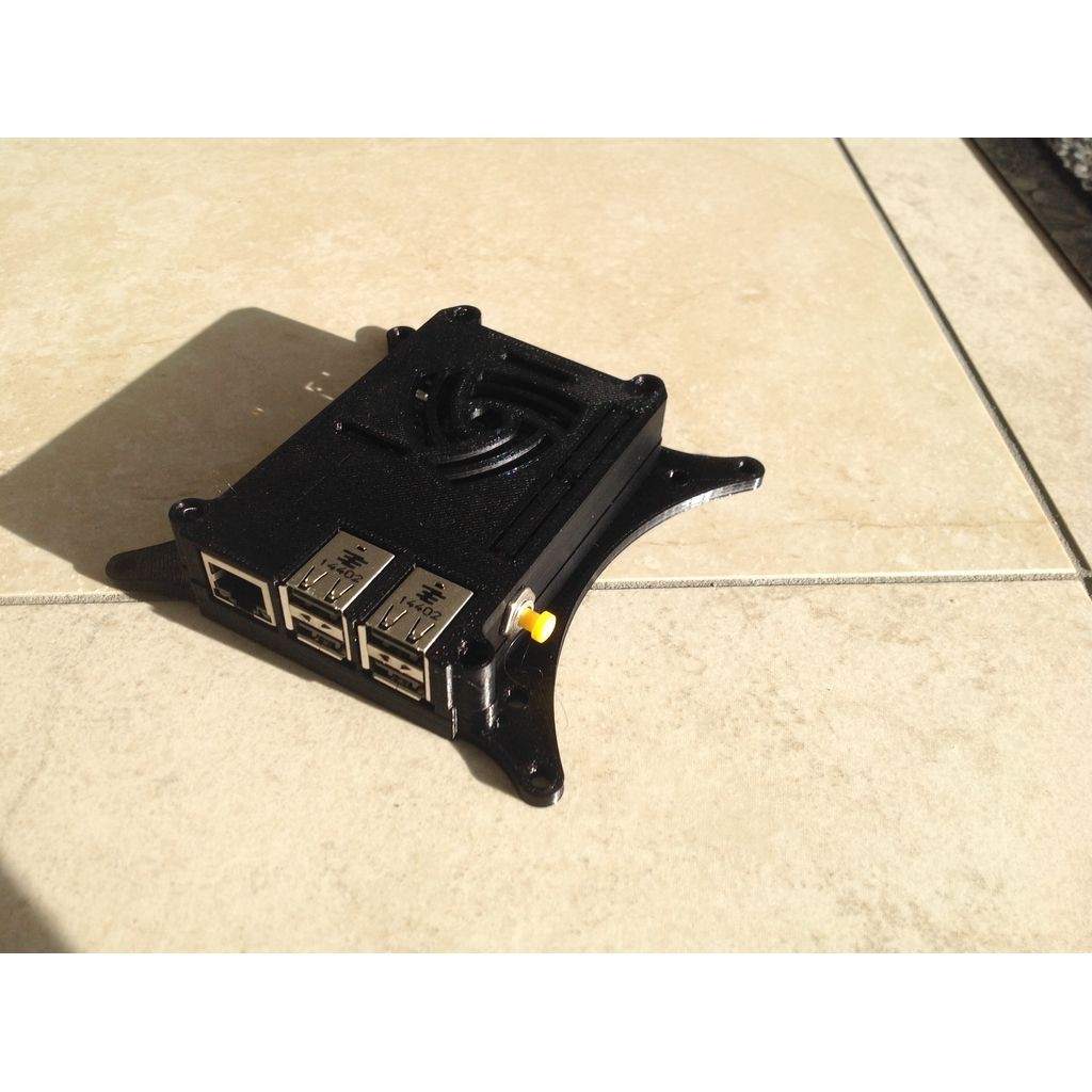 Raspberry Pi Case Top hole for button or switch 3D-Printed
