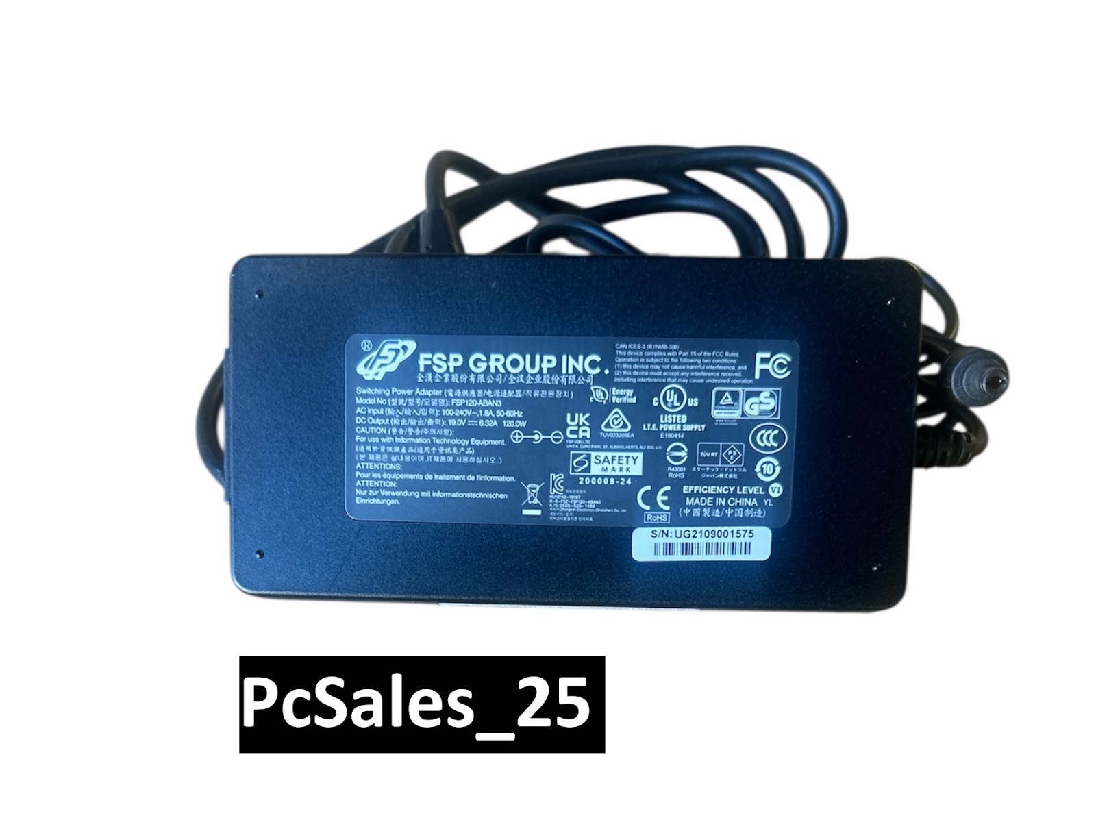 FSP Group Inc 19.0V 6.32A 120W FSP120-ABAN3 (Power Cord included)