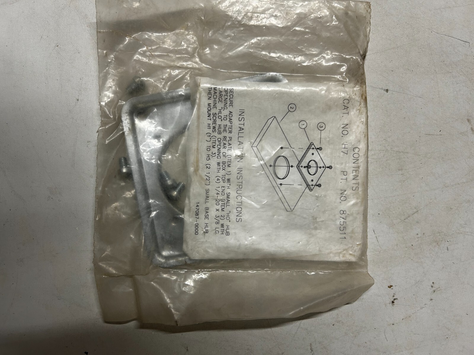 HUBBELL ADAPTER PLATE # H7