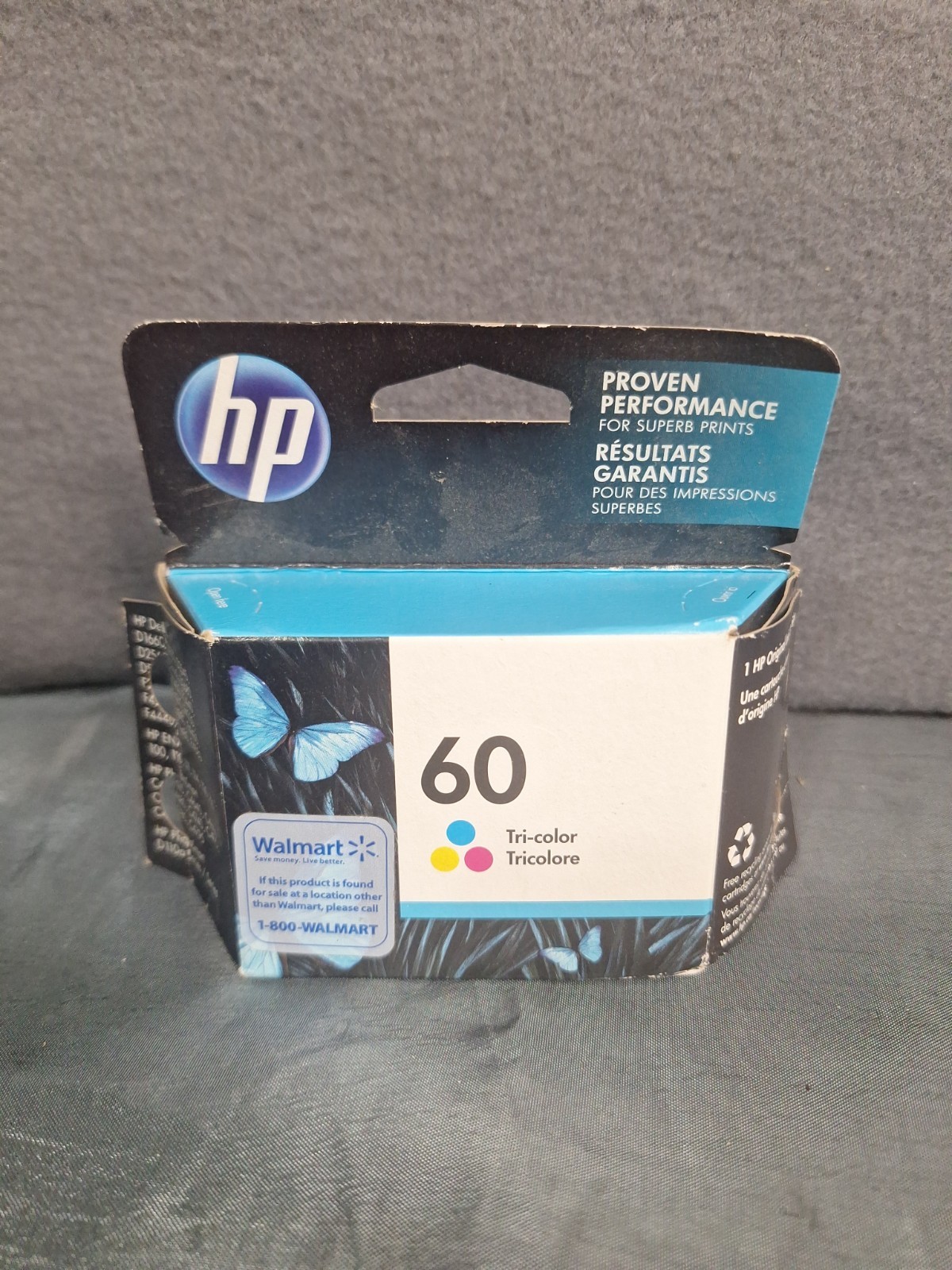 New HP 60 Tri-Color Ink Cartridge CC643WN 140 200Pages EXP SEP 2022