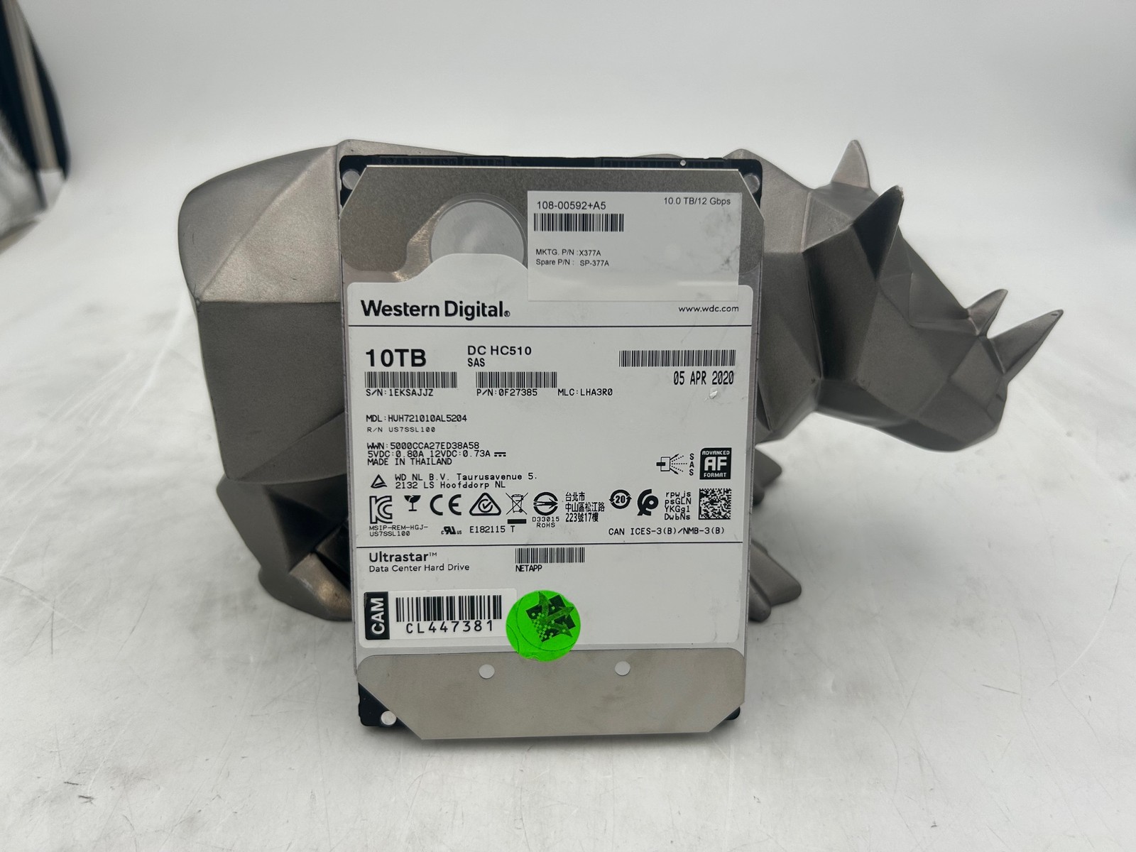 Hitachi HUH721010AL5204 10TB 3.5in SAS 12Gb/s 7.2K RPM 512e Drive