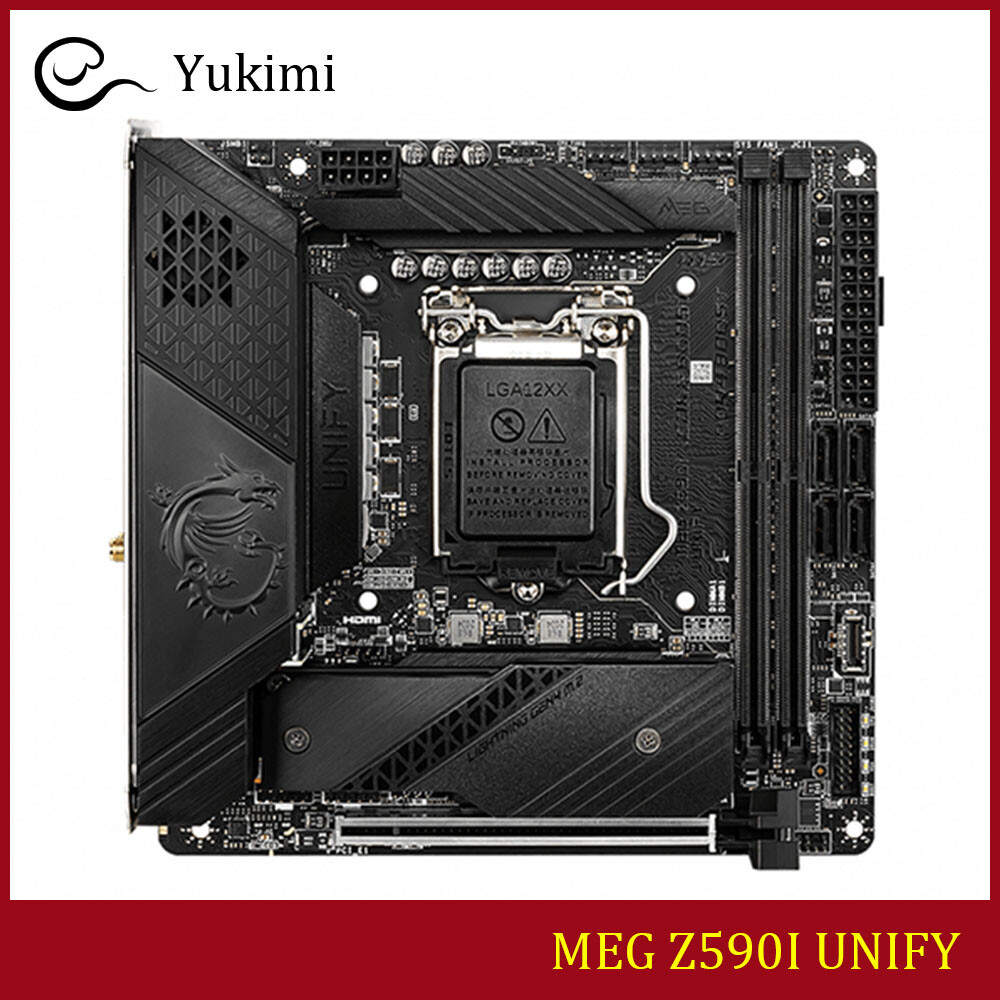 FOR MSI MEG Z590I UNIFY DDR4 64GB LGA1200 11th Gen Mini-ITX Motherboard