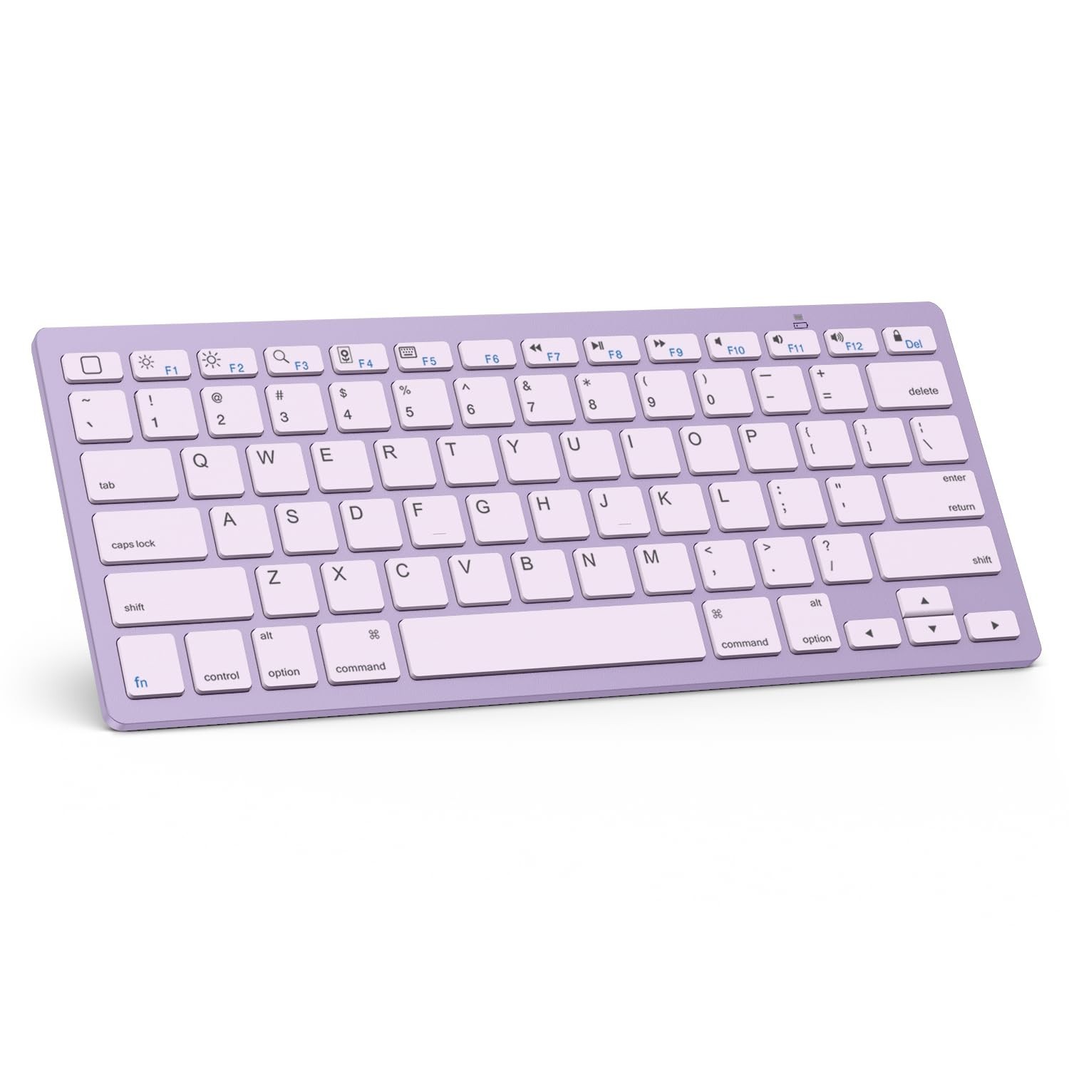 OMOTON Bluetooth Keyboard for Mac Slim Ergonomic Quiet Keys Wireless - Purple