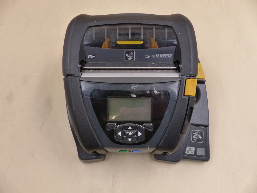 ZEBRA QLN420 MOBILE BARCODE THERMAL LABEL PRINTER WITH QLN420-EC CHARGING DOCK