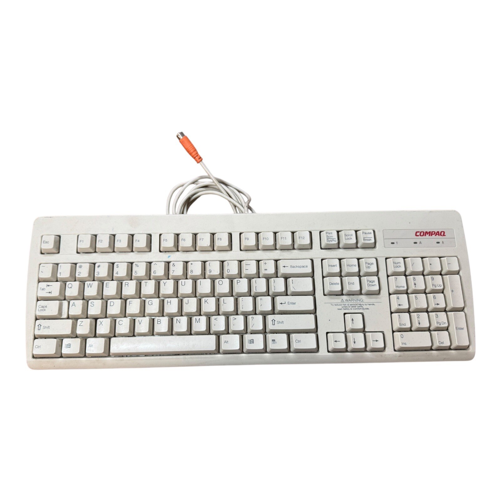 Compaq RT235BTW NMB PS2 Vintage Mechanical Keyboard Beige Untested 166516