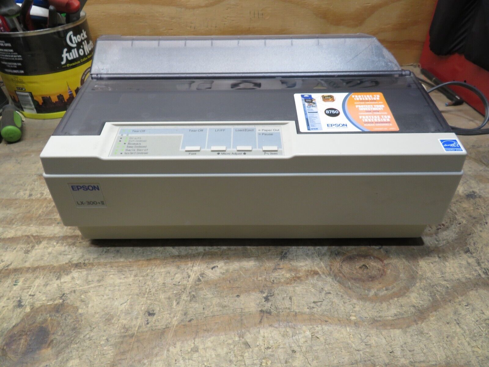 Epson LX300+II Dot Matrix Printer LX-300+II ( BROKEN TOP ) AS IS