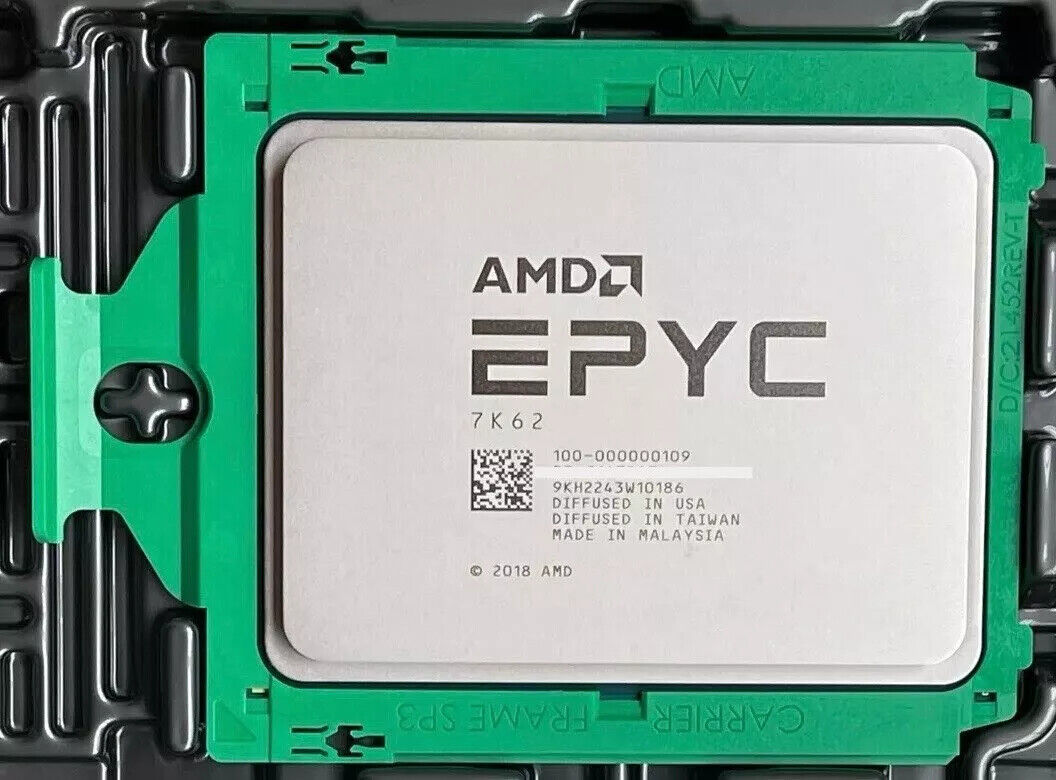 AMD EPYC 7K62 Unlocked 2.6-3.3GHz 48 Core 96 Thread LGA1151 192MB CPU Processor
