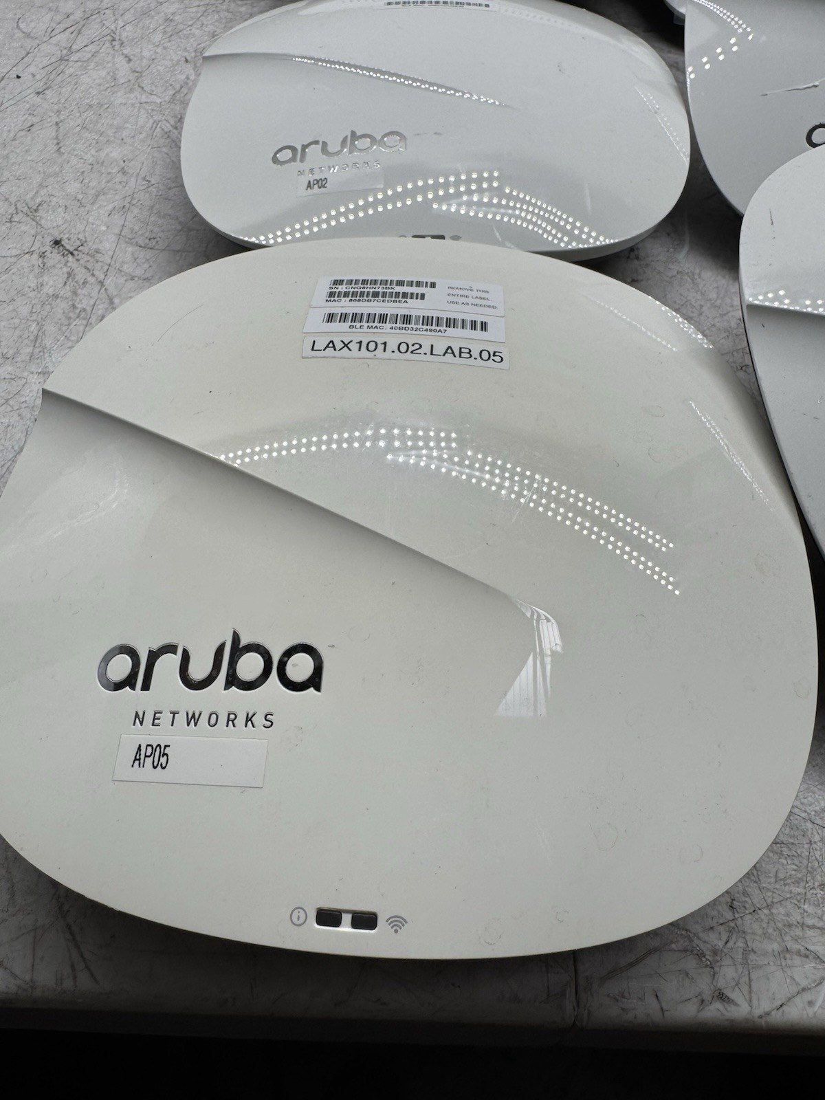 Lot of 7 Aruba AP-325 APIN0325 / 225 Dual Band Wireless Access Point UNTESTED 