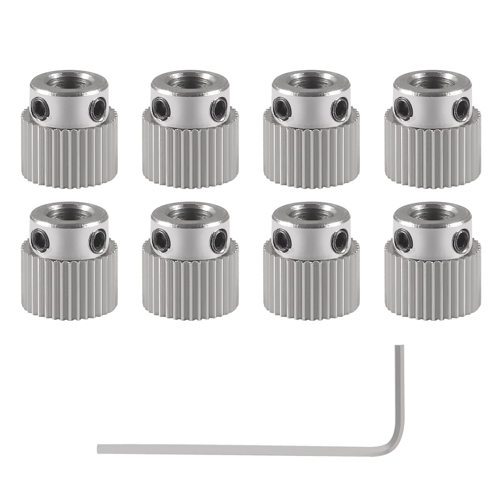 Aokin Stainless Steel Extruder Wheel Gear 36 Teeth Drive 3D 8 Pcs 