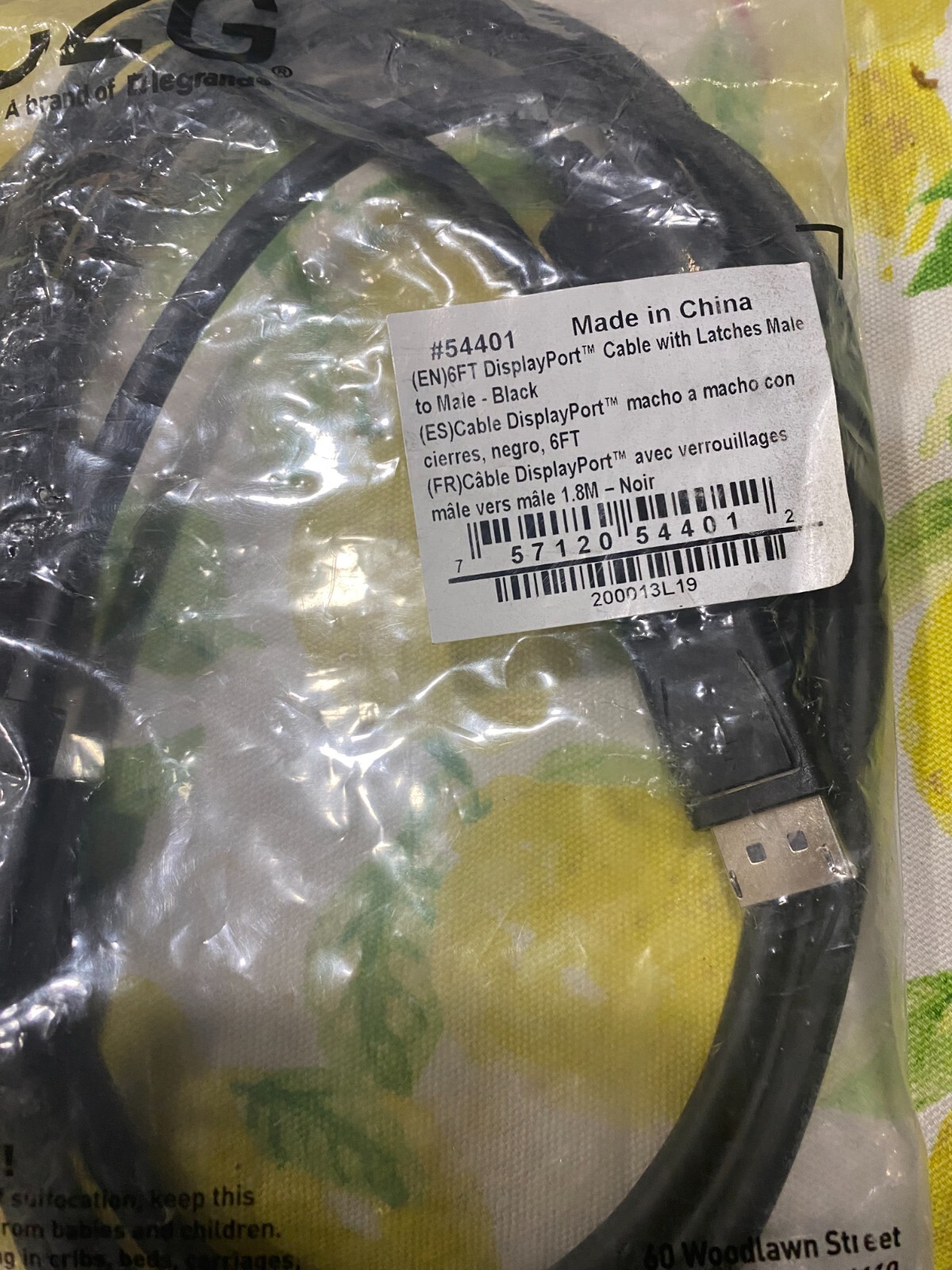 C2G Legrand DisplayPort 1.2, Male to Male Displayport Cable, Black Display Port