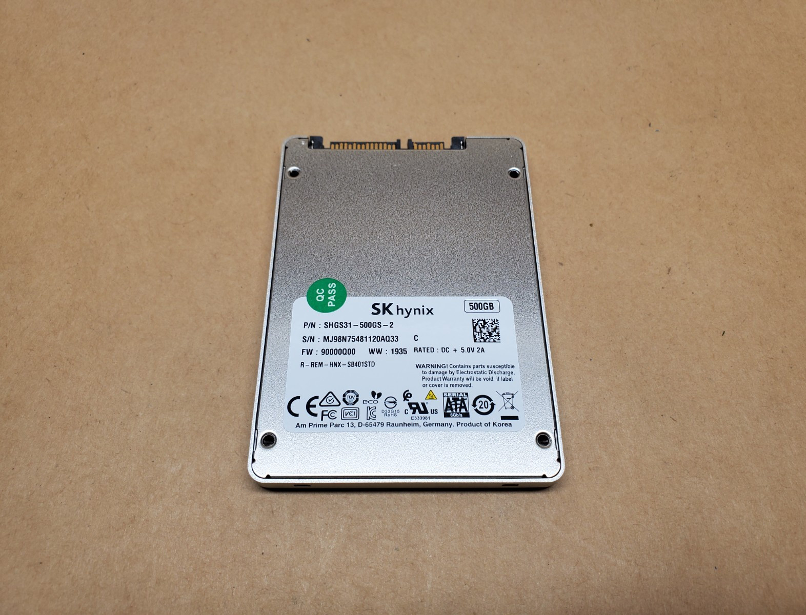 500GB SK Hynix Gold SHGS31-500GS-2 SATA 2.5" SSD | Tested