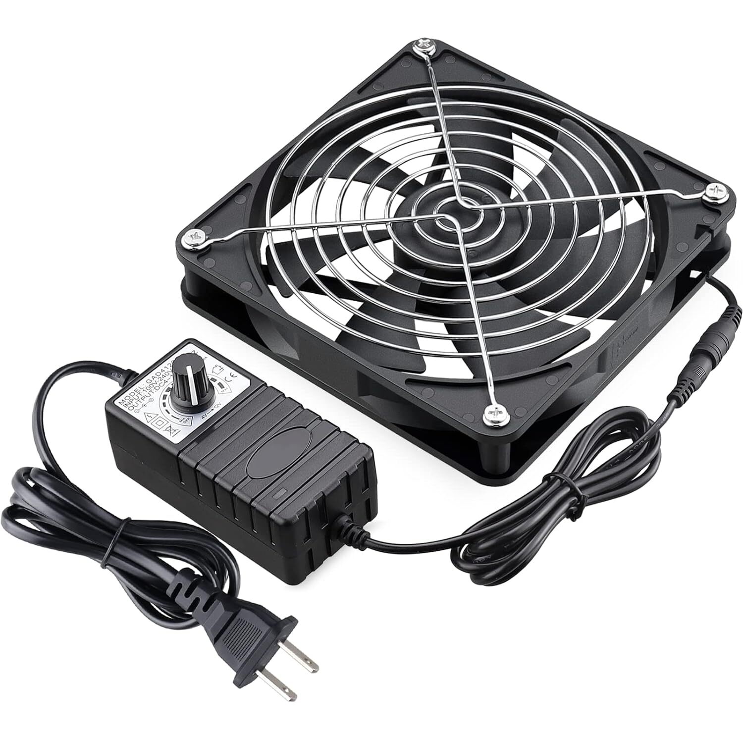  140Mm X 25Mm 110V 220V Ac Powered Fan With Speed Controller For Diy Cabi